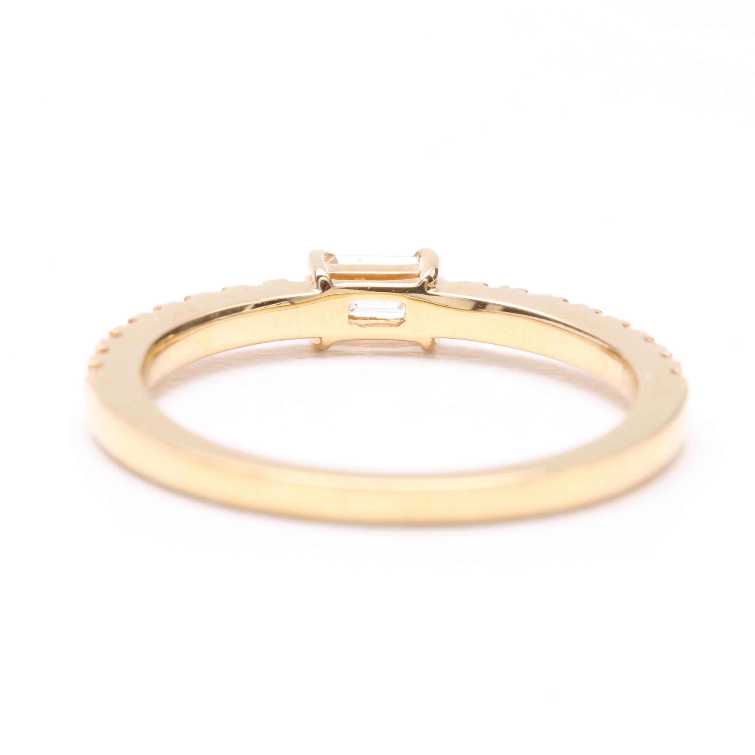 18K Yellow Gold Diamond Ring