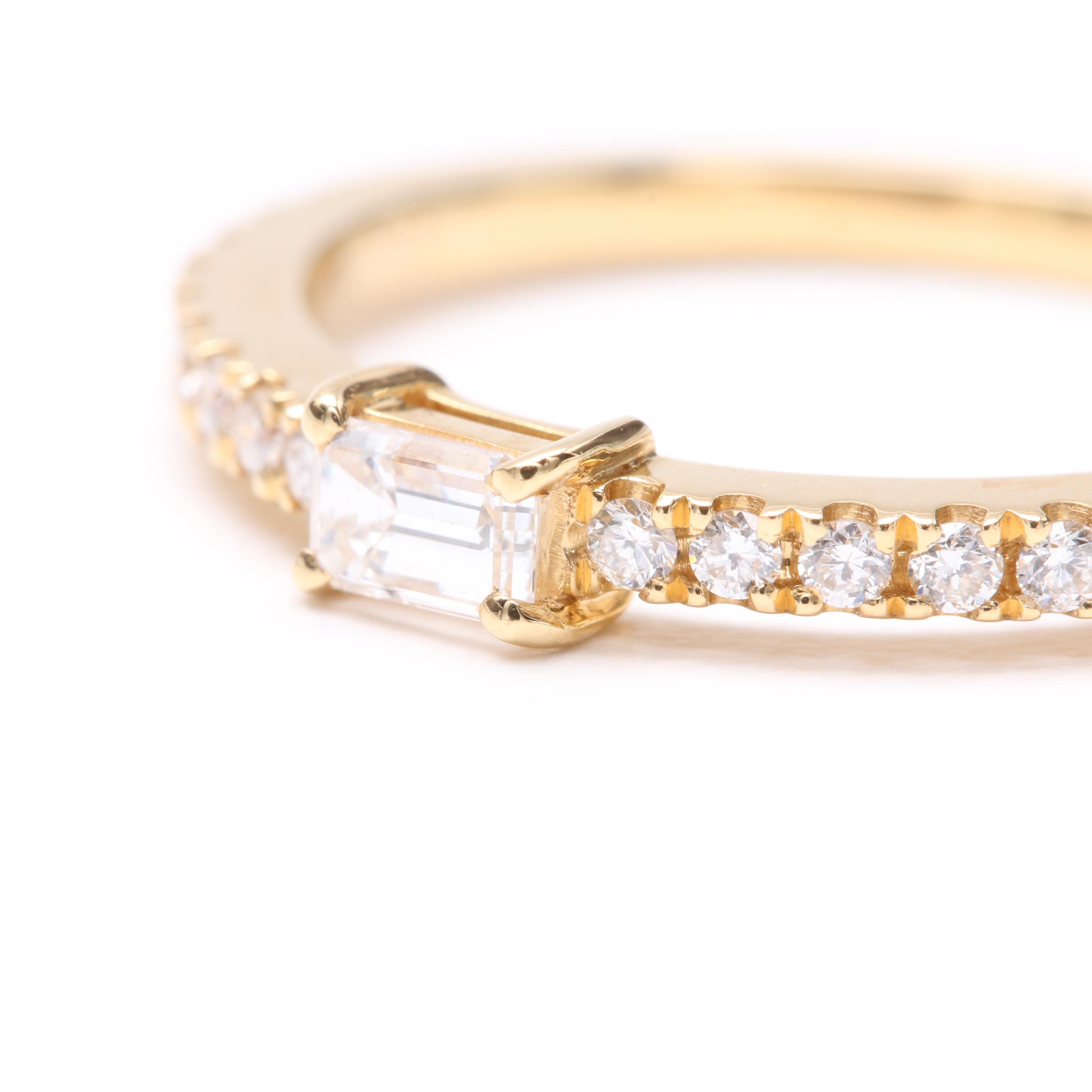 18K Yellow Gold Diamond Ring