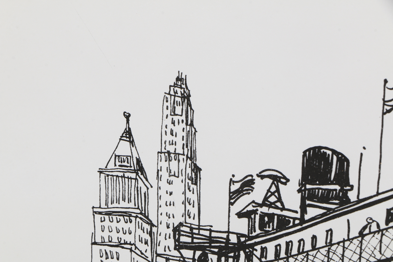 M. Gartland Oil Painting on Canvas of Lighthouse