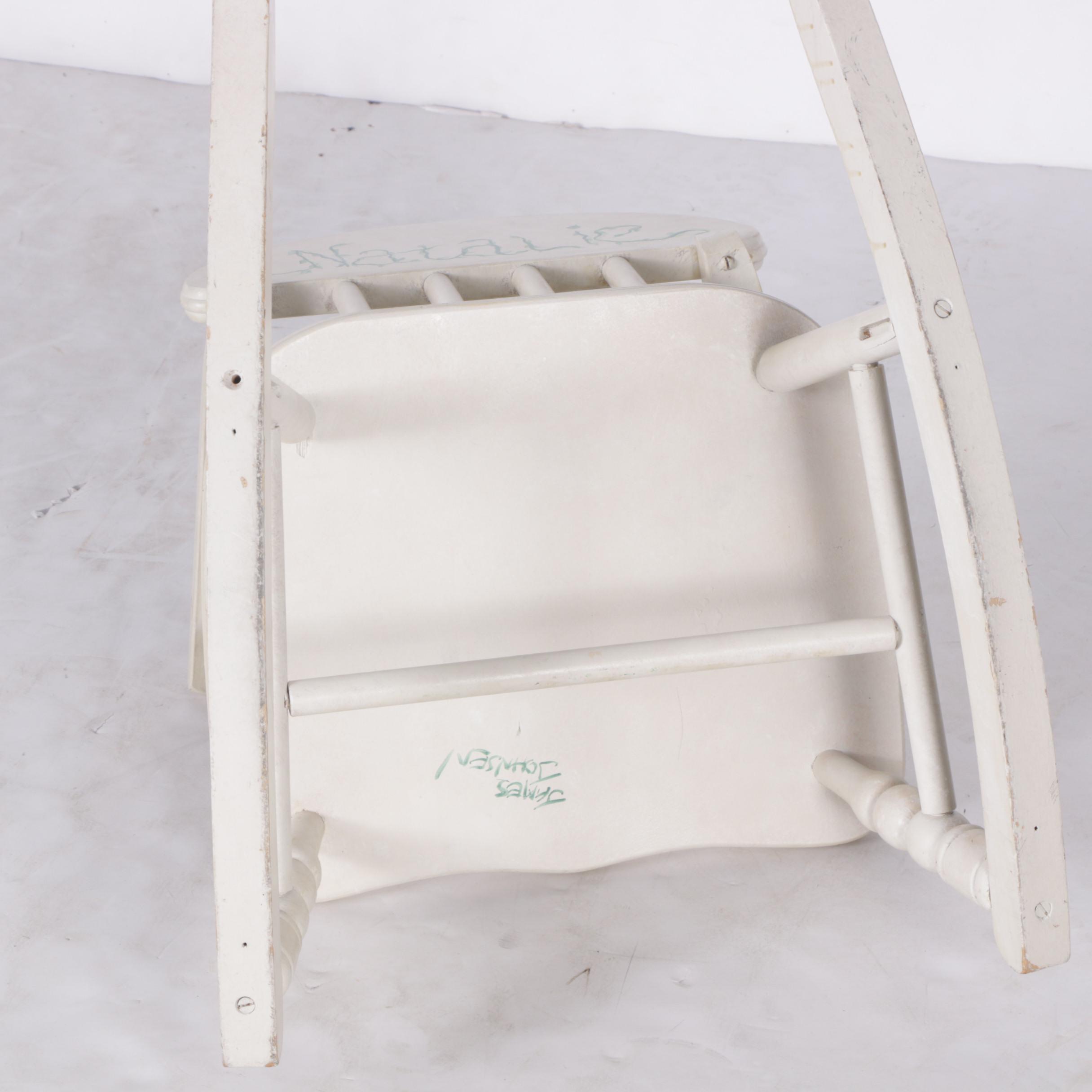 Natalie Cole Hand-Painted Children's Rocking Chair by James Johnsen