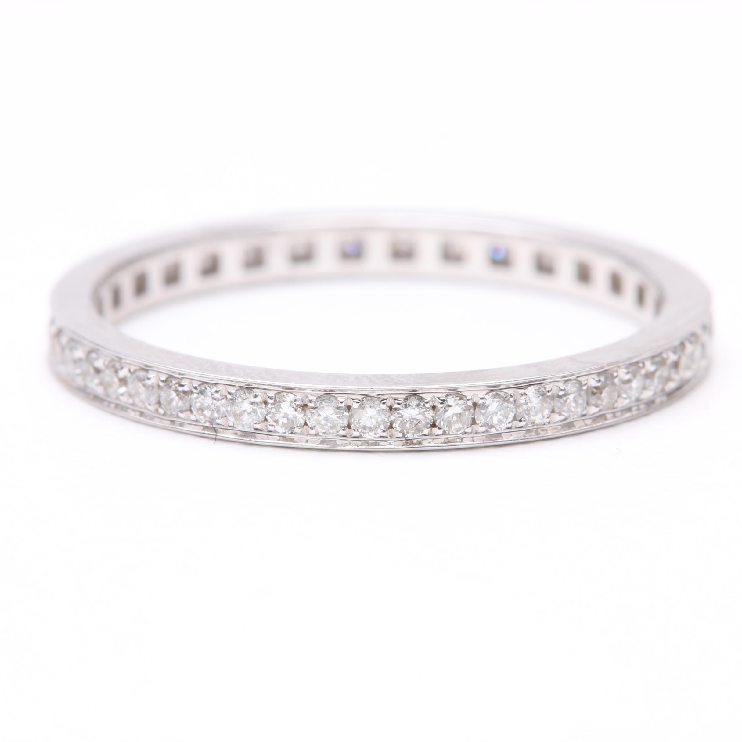 18K White Gold Diamond Eternity Ring