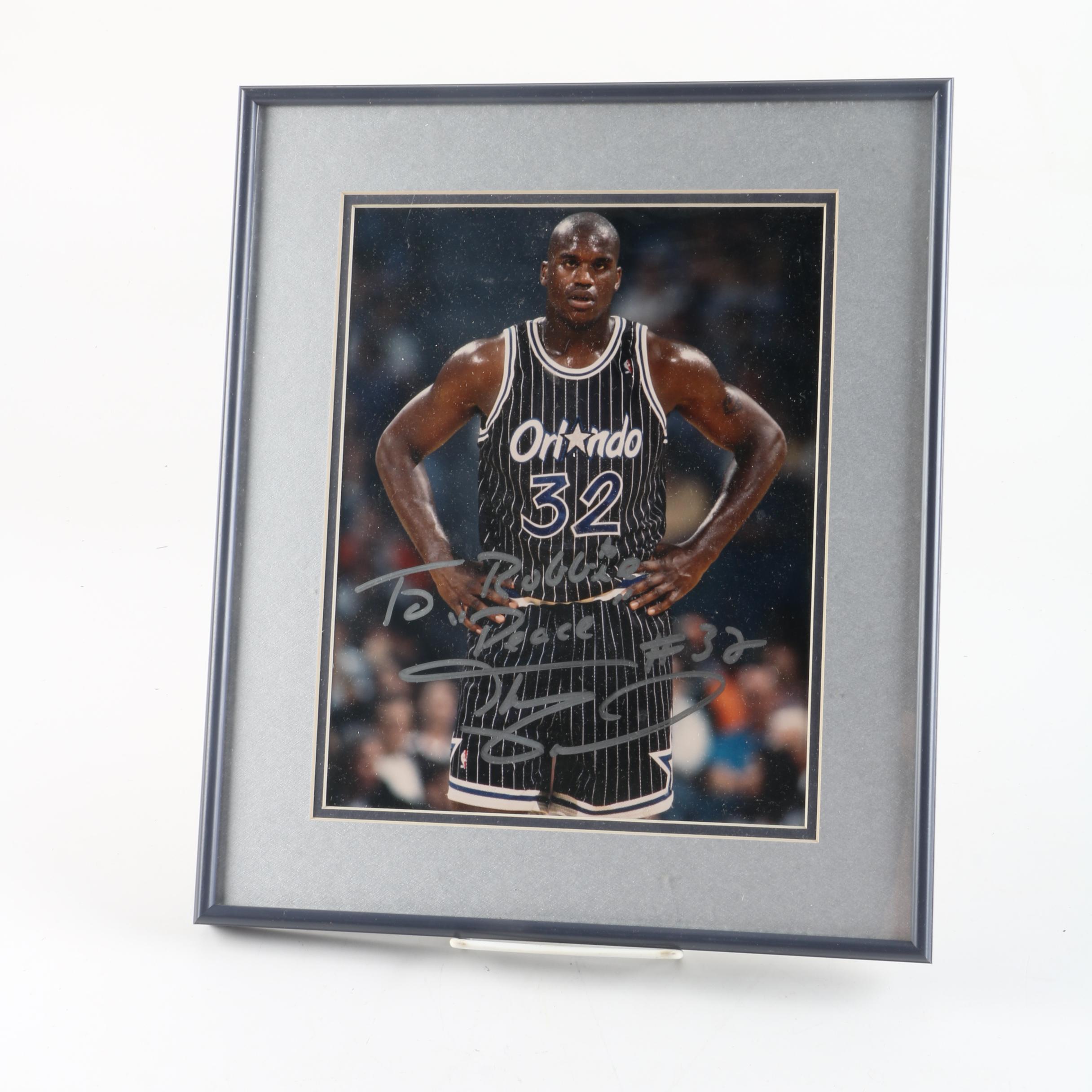Shaquille O'Neal Autographed Frame Photo