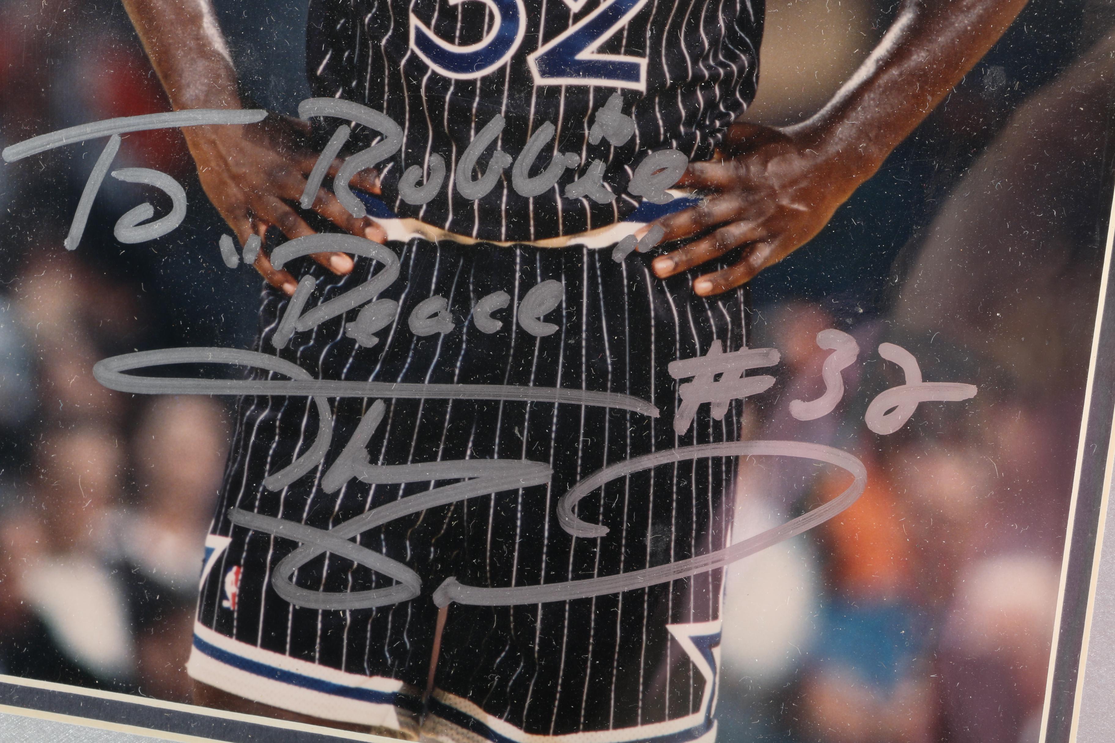 Shaquille O'Neal Autographed Frame Photo