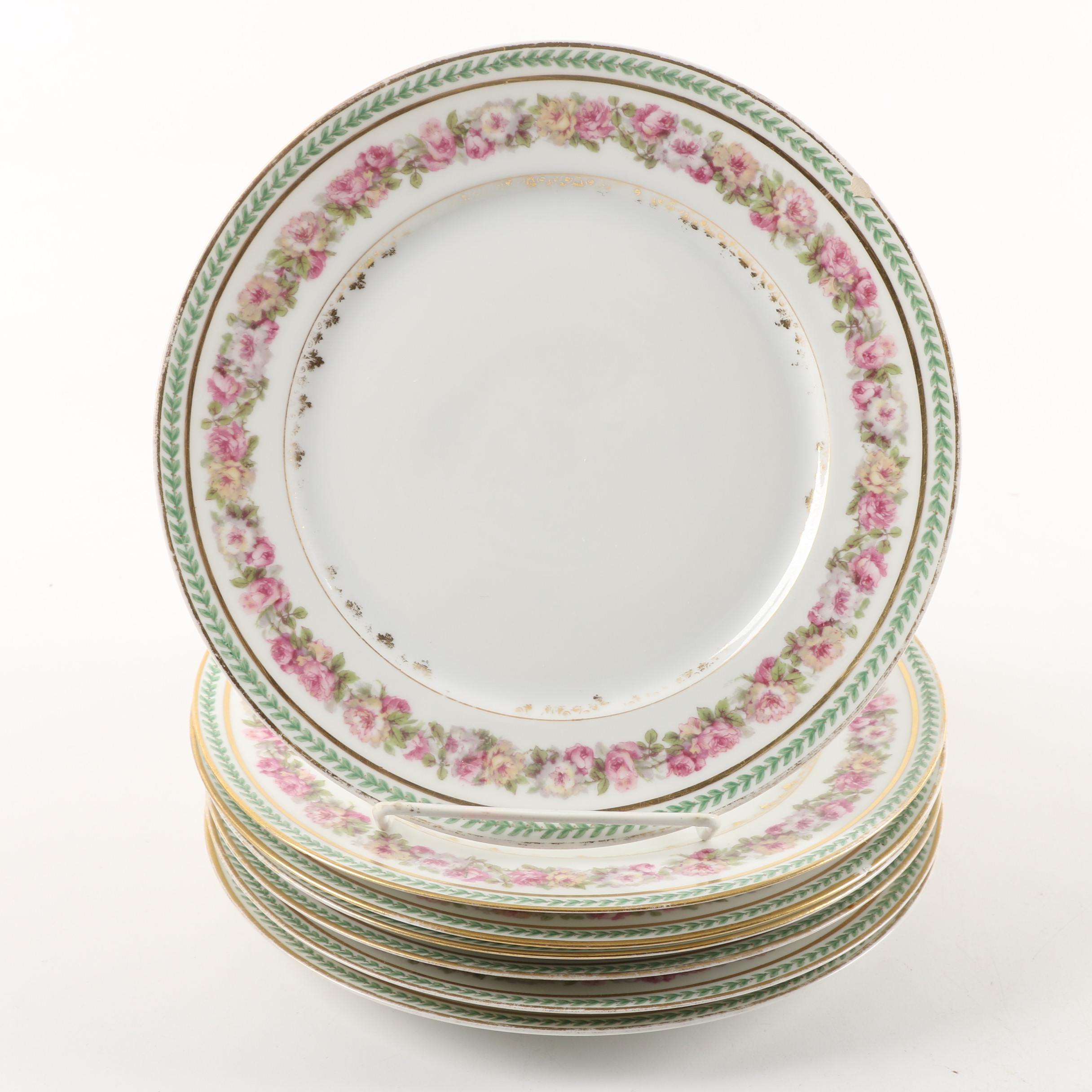 Vintage CF Haviland Limoges Porcelain Luncheon Plates ca. 1900-41