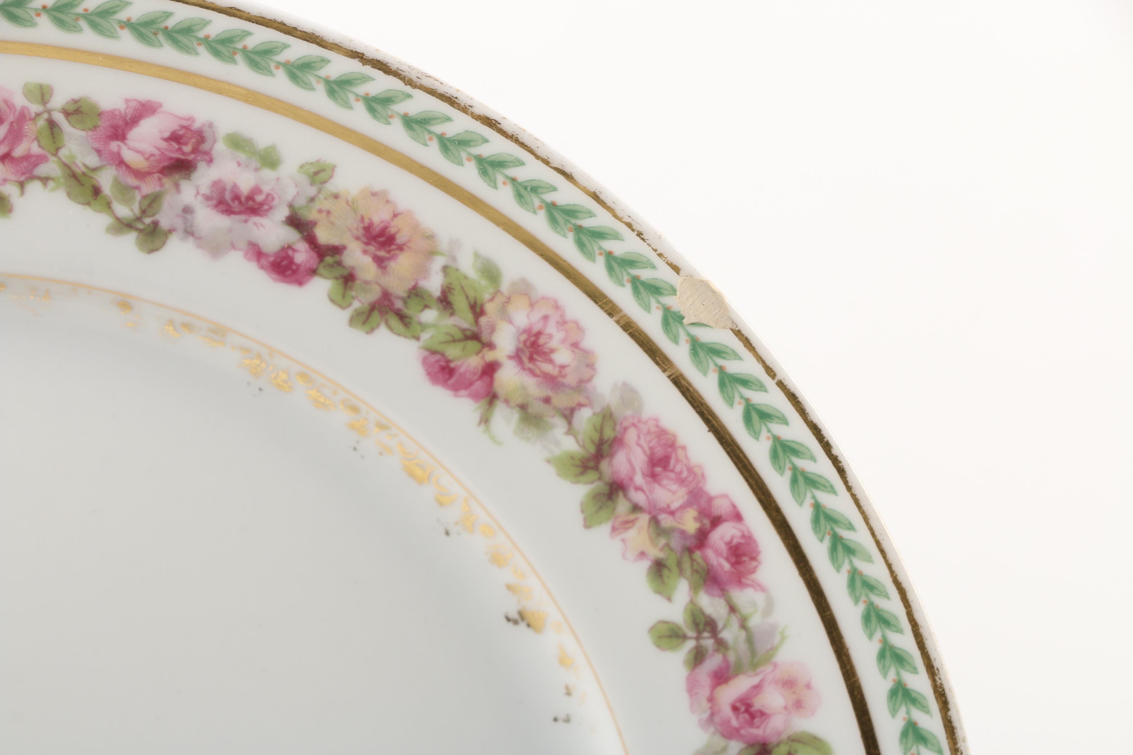 Vintage CF Haviland Limoges Porcelain Luncheon Plates ca. 1900-41