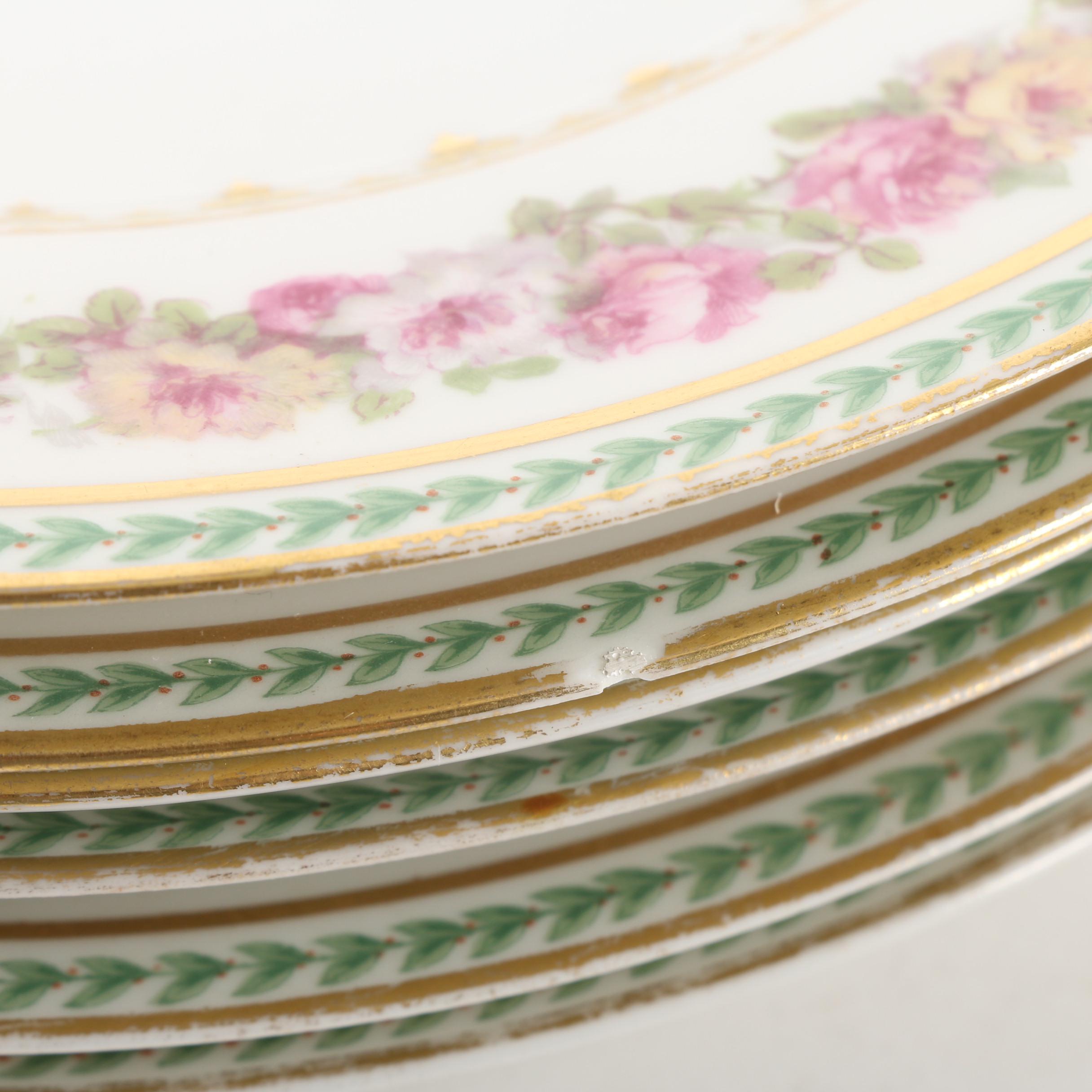 Vintage CF Haviland Limoges Porcelain Luncheon Plates ca. 1900-41