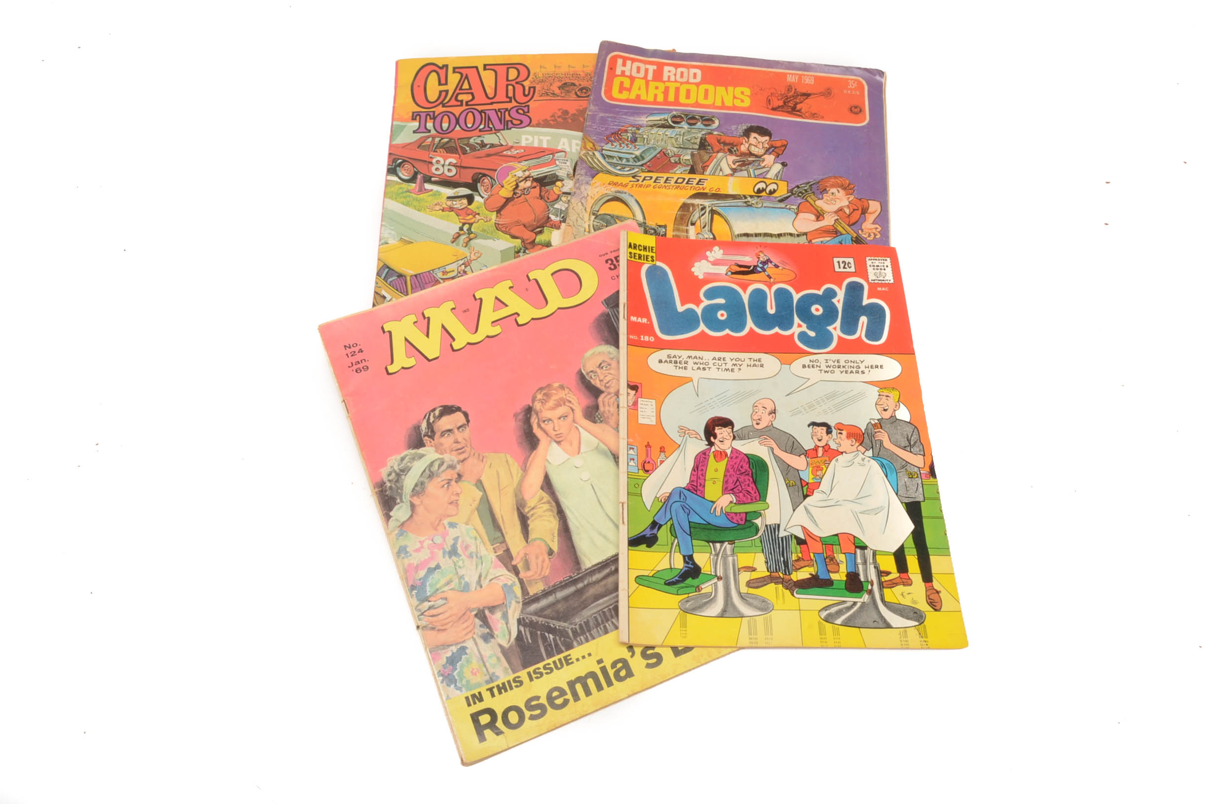 Comic Books Including D.C. Comics, Walt Disney, and "MAD"