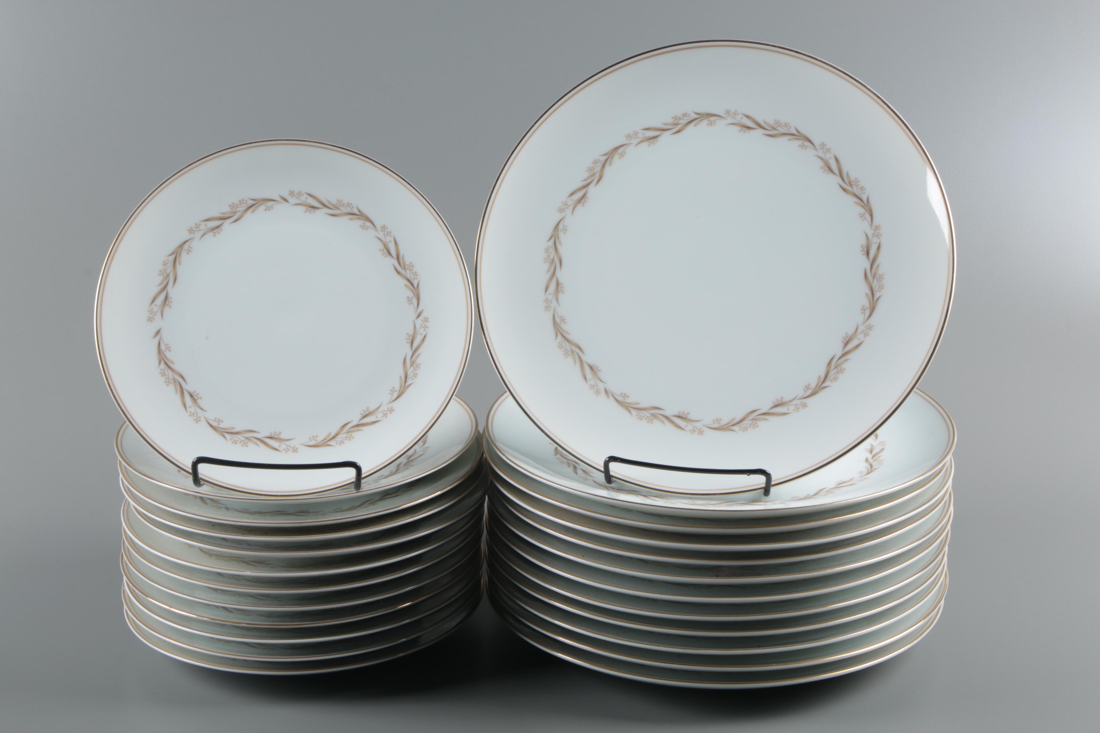 Noritake "Laurel" Porcelain Dinnerware, c. 1958-69