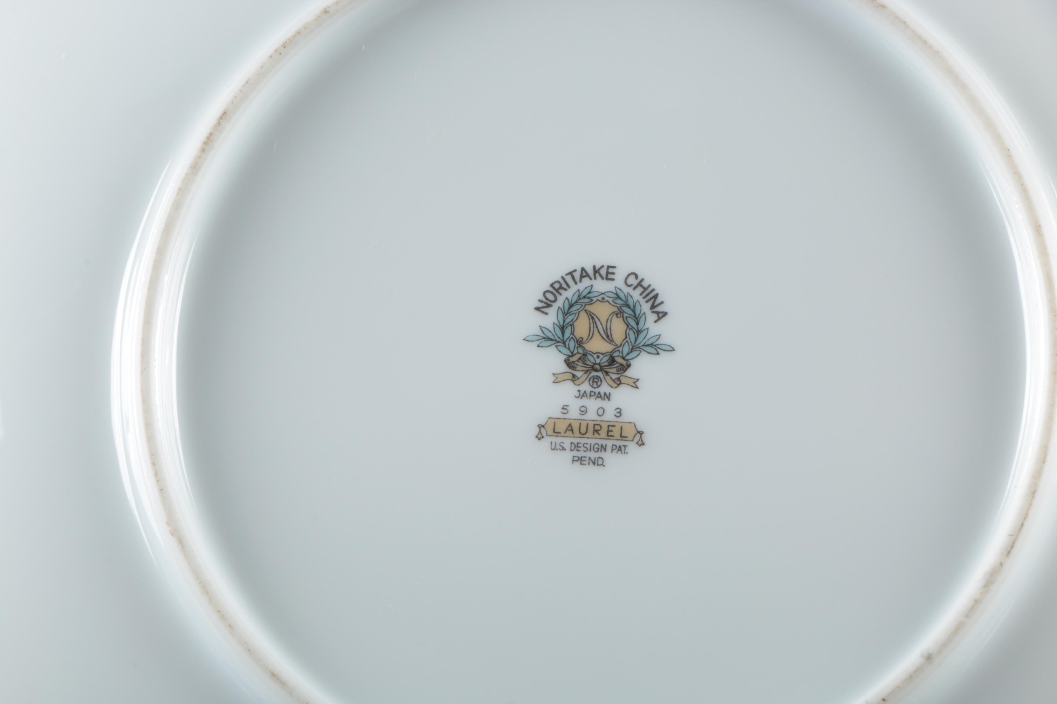 Noritake "Laurel" Porcelain Dinnerware, c. 1958-69
