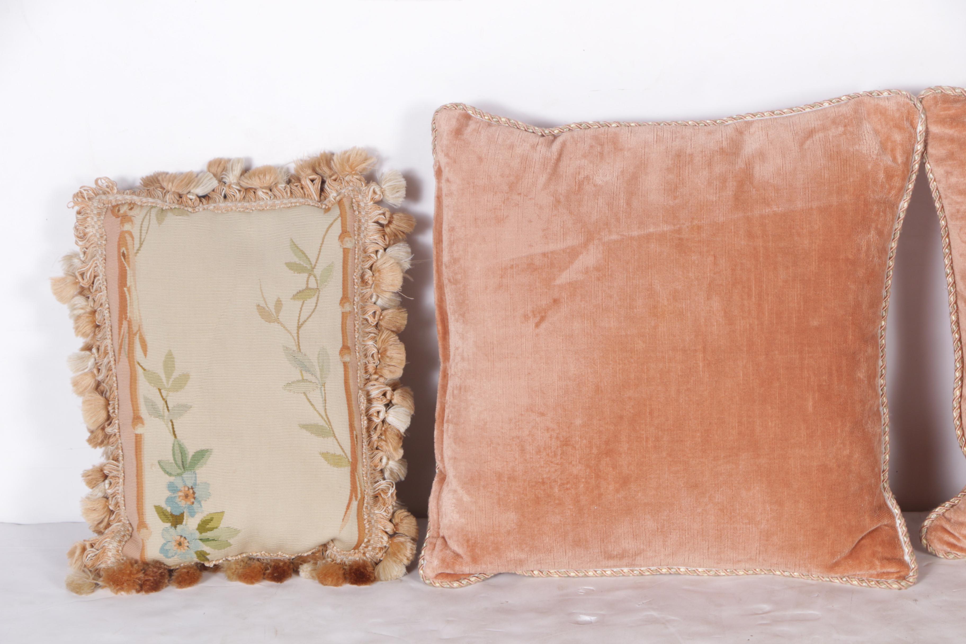 Vintage Throw Pillows with Decorative Trim