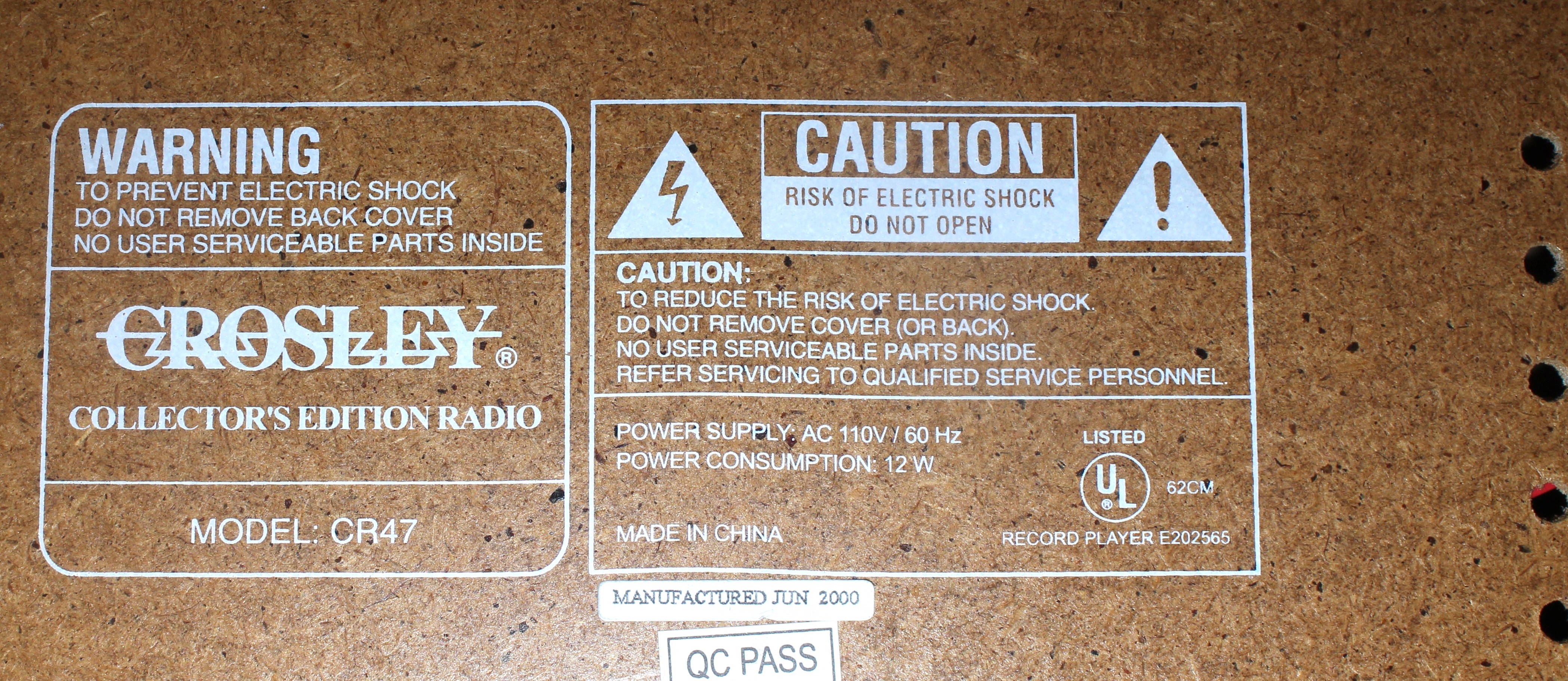 Vintage Crosley Record Player