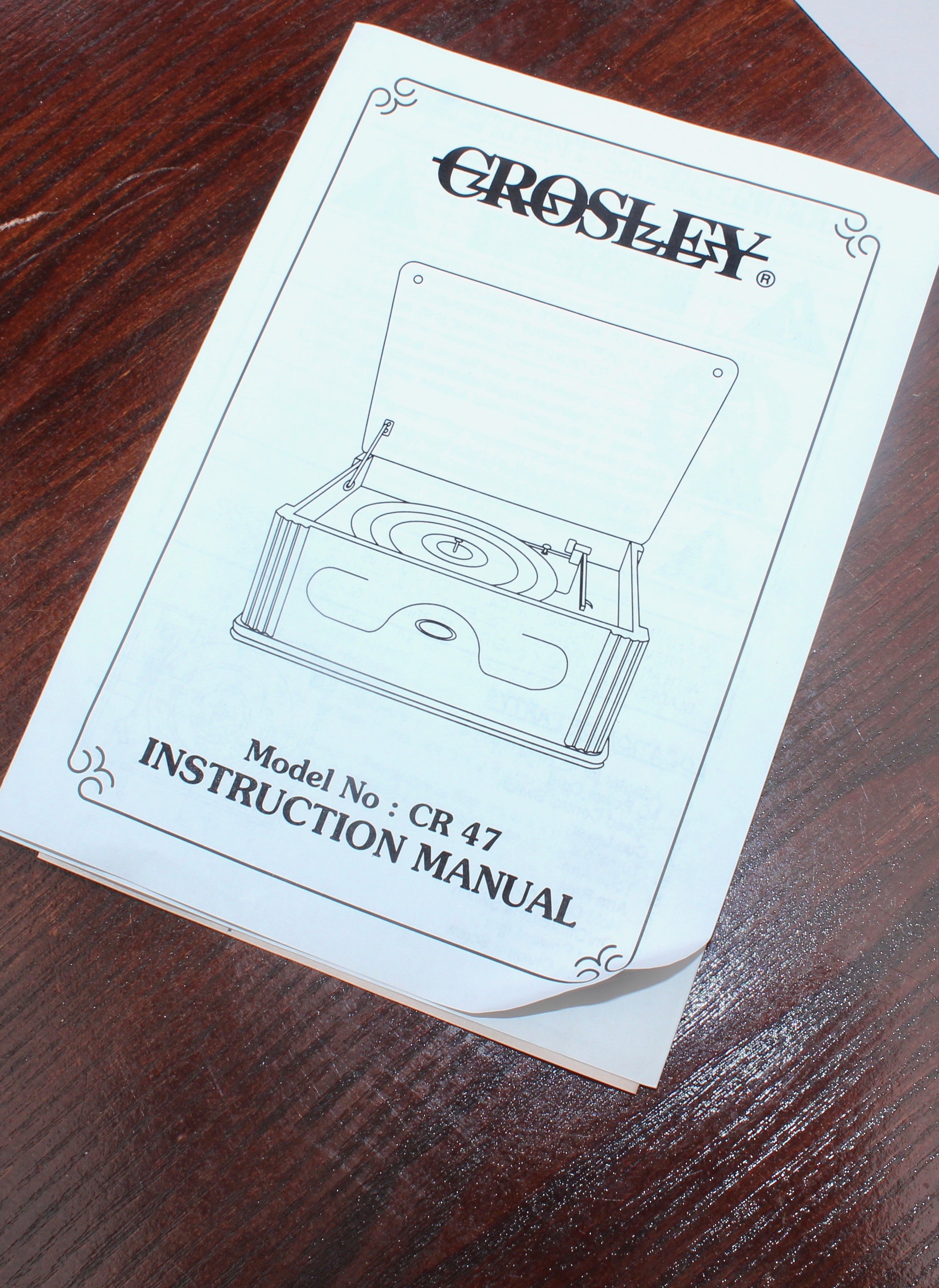 Vintage Crosley Record Player