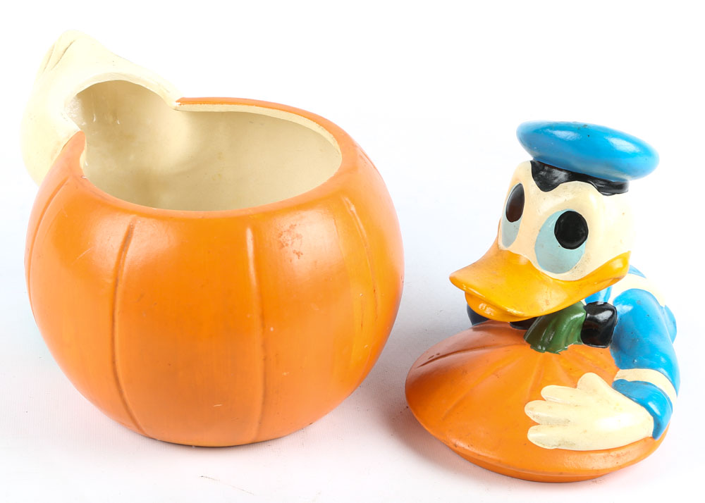 Vintage Walt Disney's Donald Duck Ceramic Cookie Jar