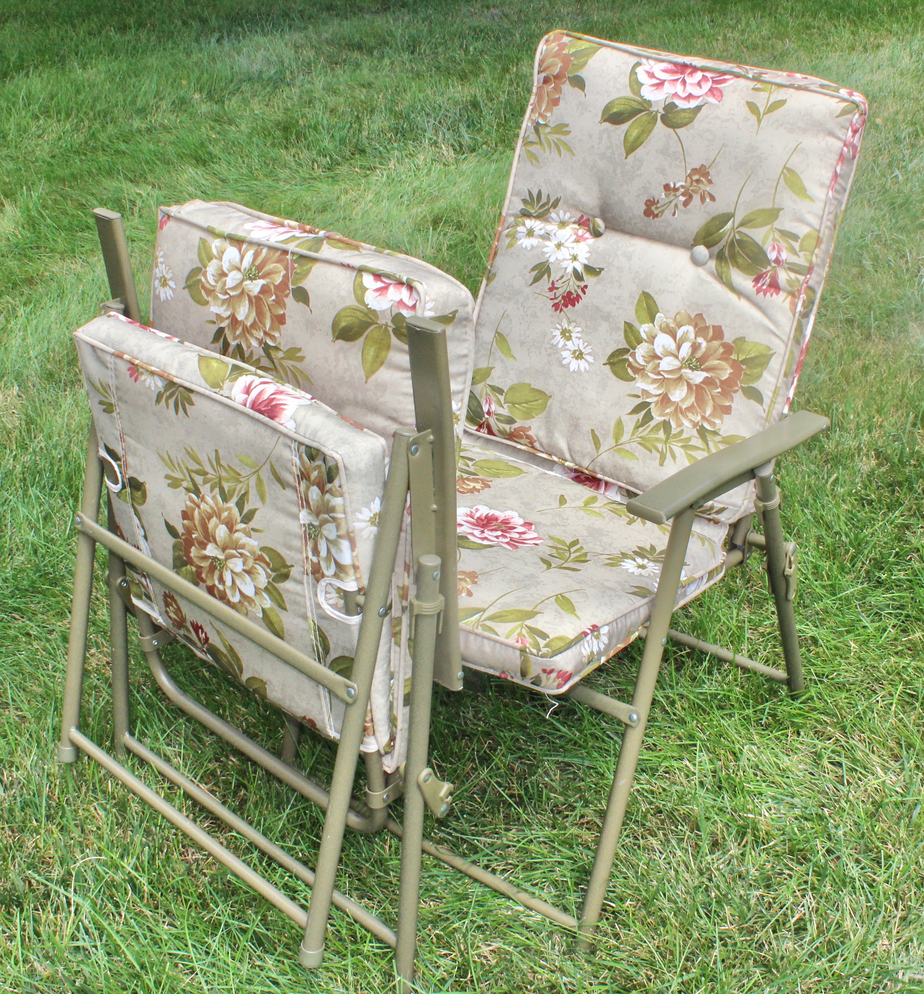 Vintage Wooden Croquet Set and Outdoor Chairs