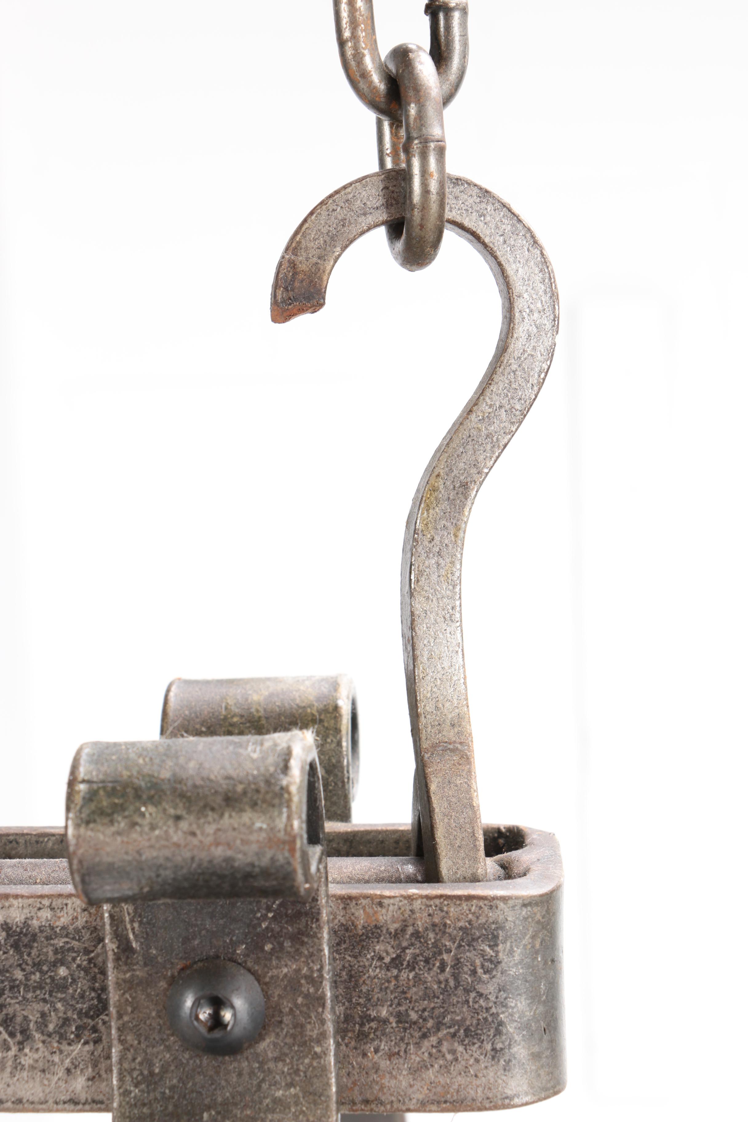 Contemporary Hanging Metal Pot Rack