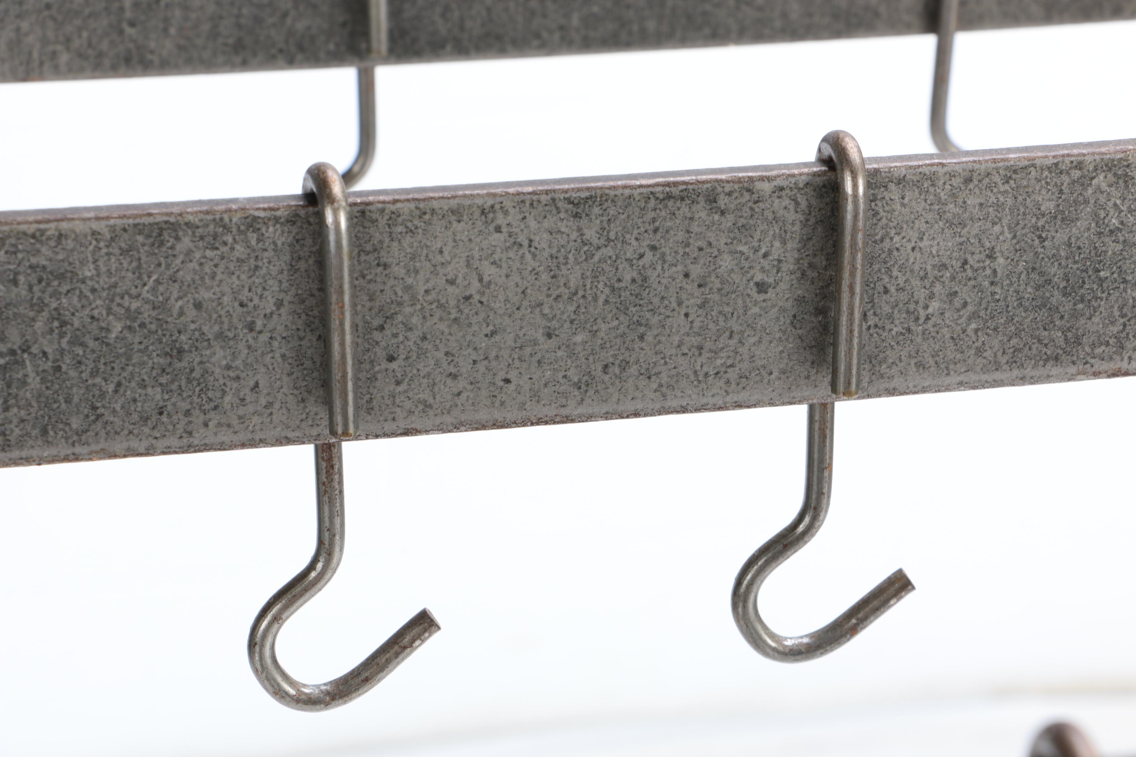 Contemporary Hanging Metal Pot Rack