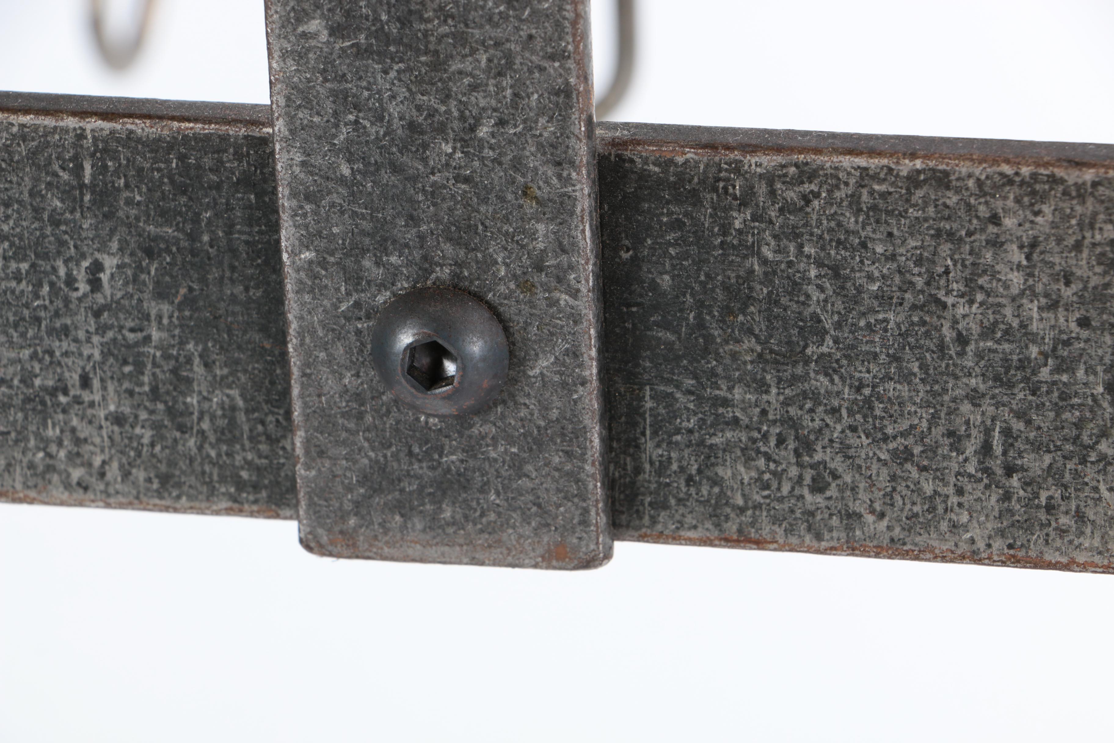 Contemporary Hanging Metal Pot Rack