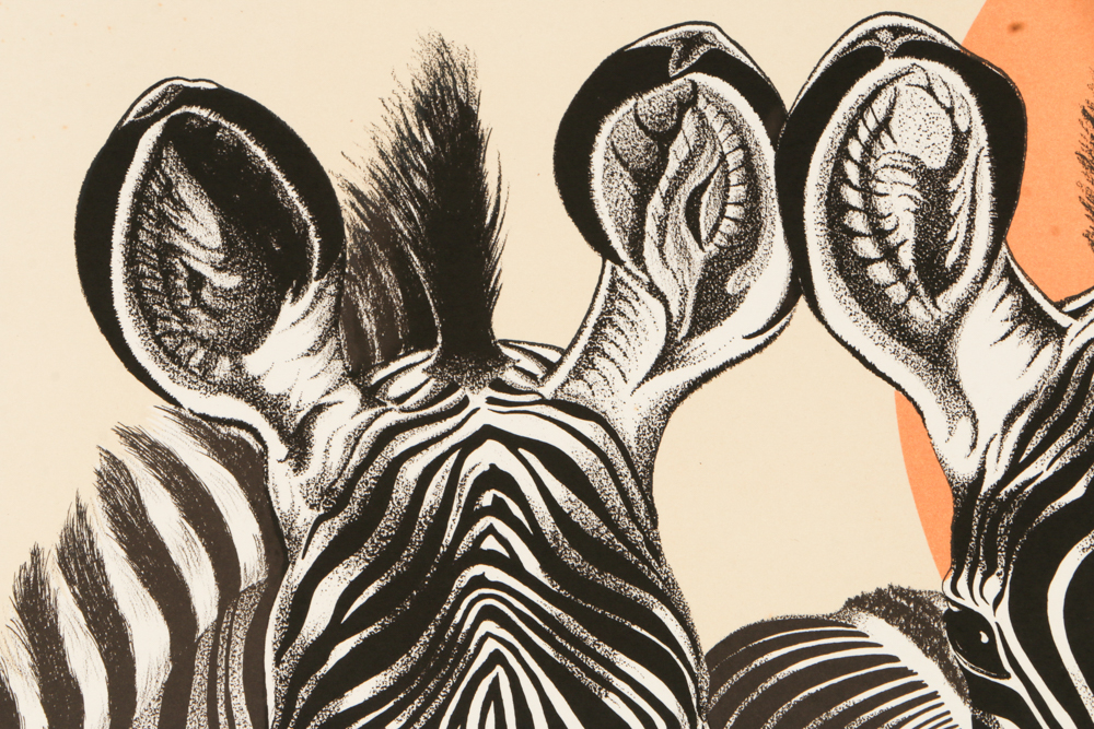 Signed Limited Edition Lithograph "Grevy's Zebra"