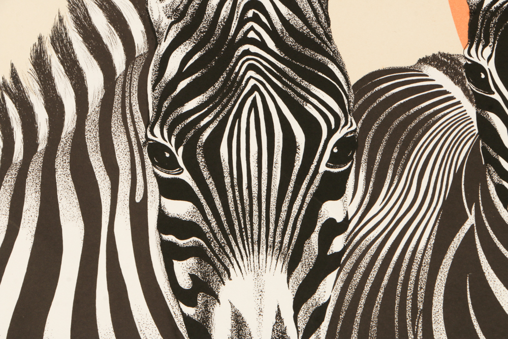 Signed Limited Edition Lithograph "Grevy's Zebra"