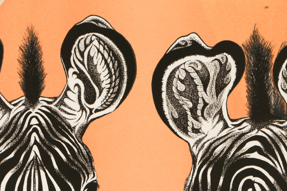 Signed Limited Edition Lithograph "Grevy's Zebra"