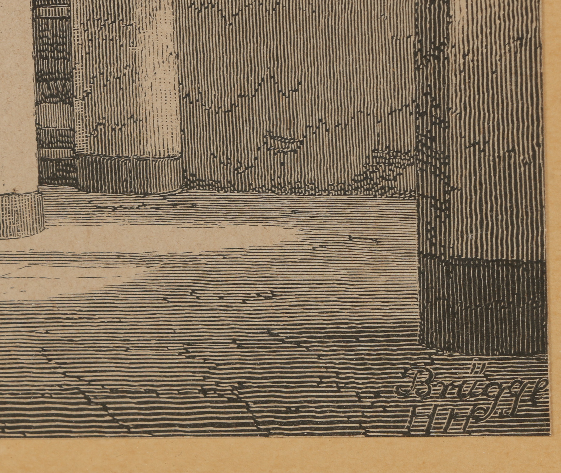 Late 19th Century Wood Engraving "Brügge"