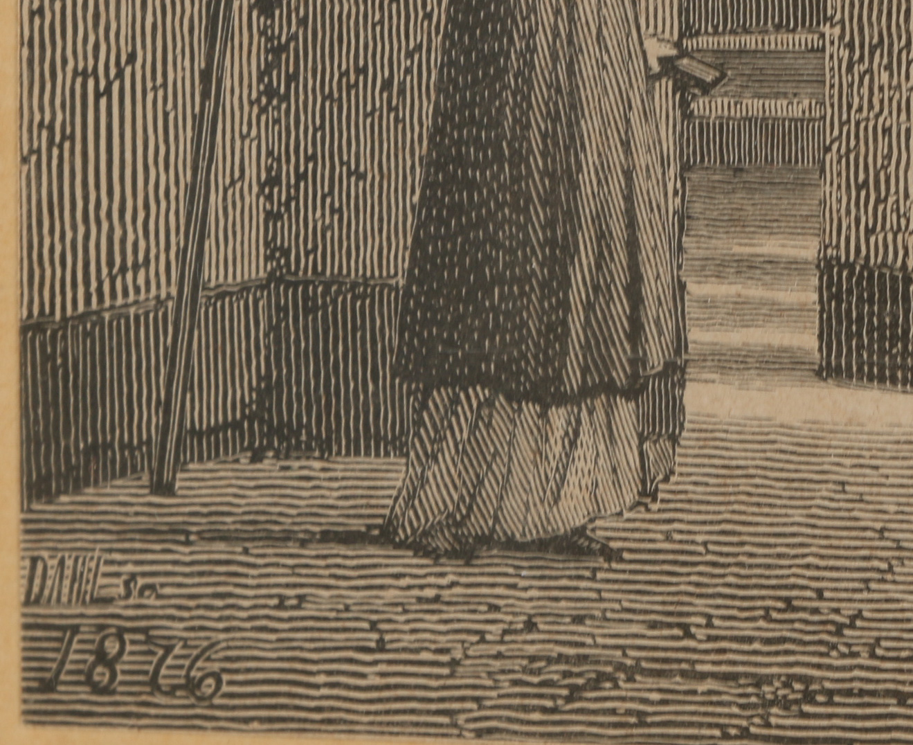 Late 19th Century Wood Engraving "Brügge"