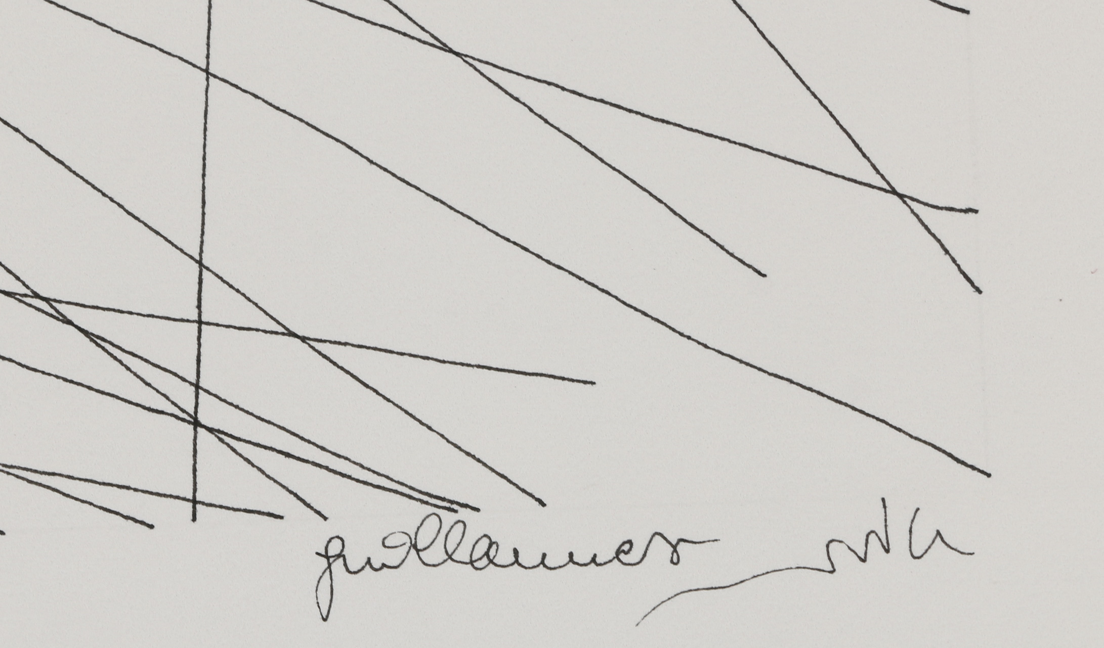 Guillaume Azoulay Ink Drawing "Essai pour Equus ACD"