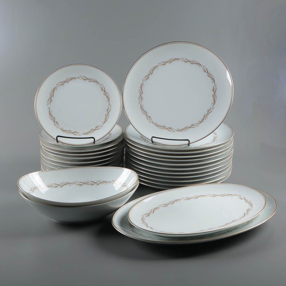 Noritake "Laurel" Porcelain Dinnerware, c. 1958-69