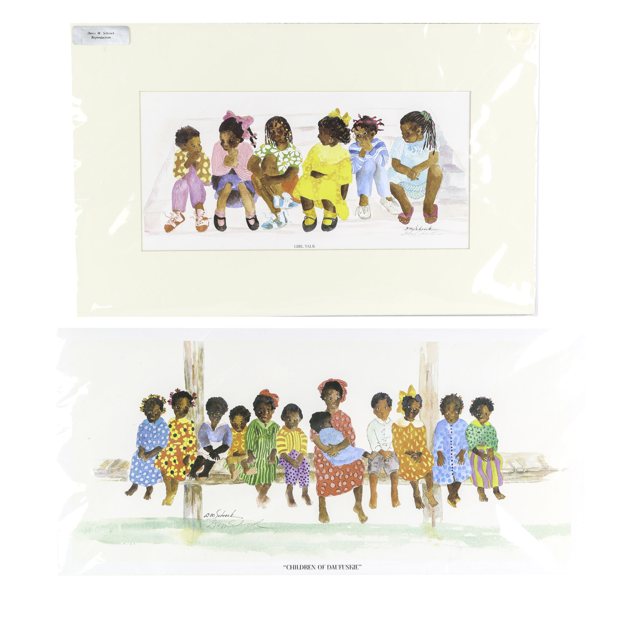 Doris Schrock Signed Offset Lithographs