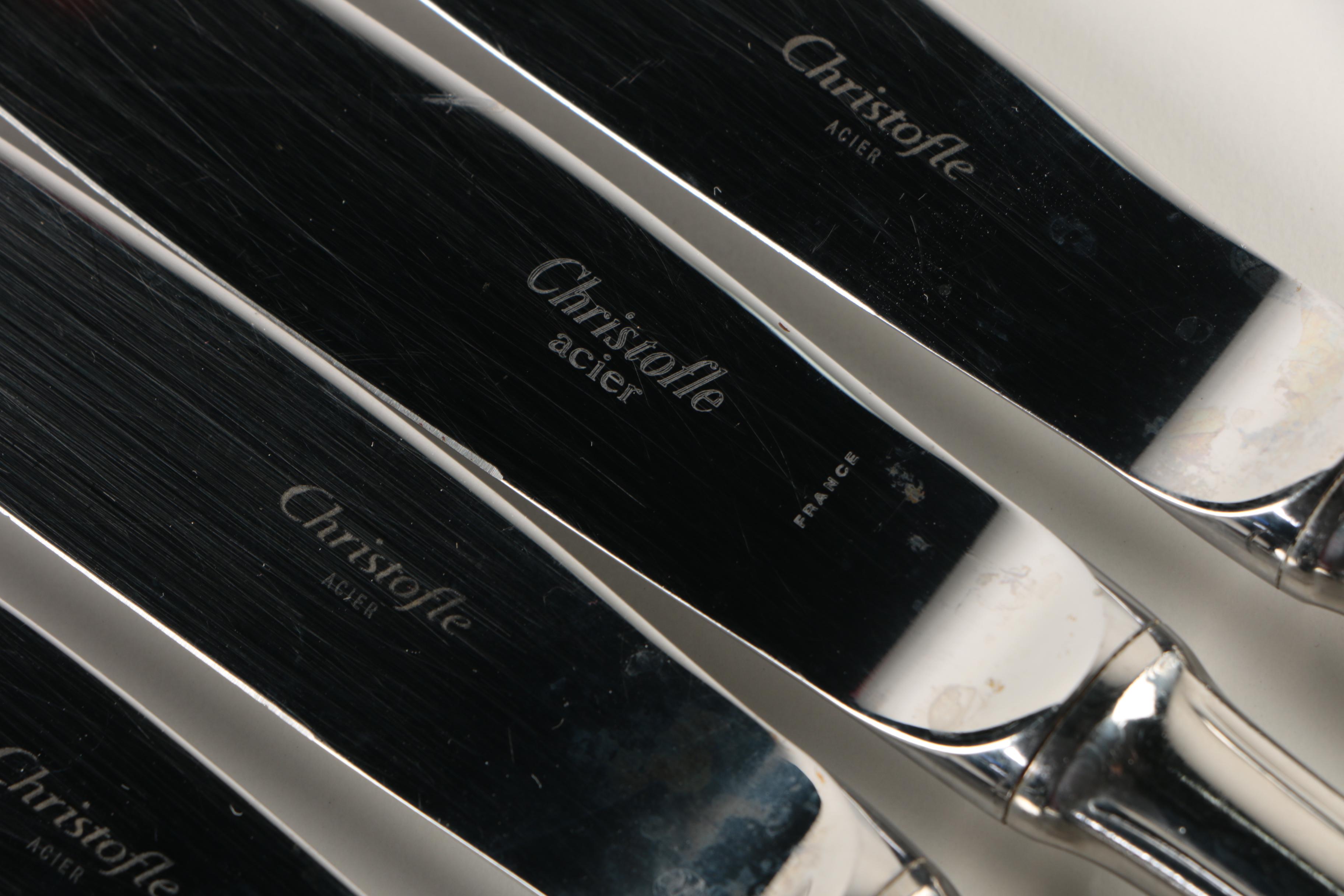 Christofle "Albi-Calissa" Stainless Steel Flatware