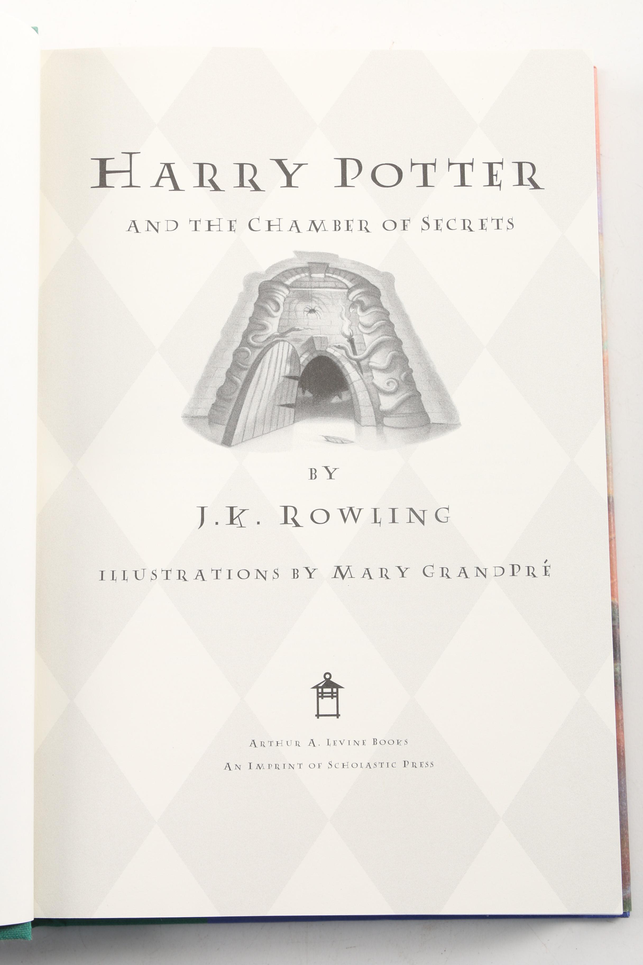 Hardcover "Harry Potter" Books by J.K. Rowling Including First American Editions