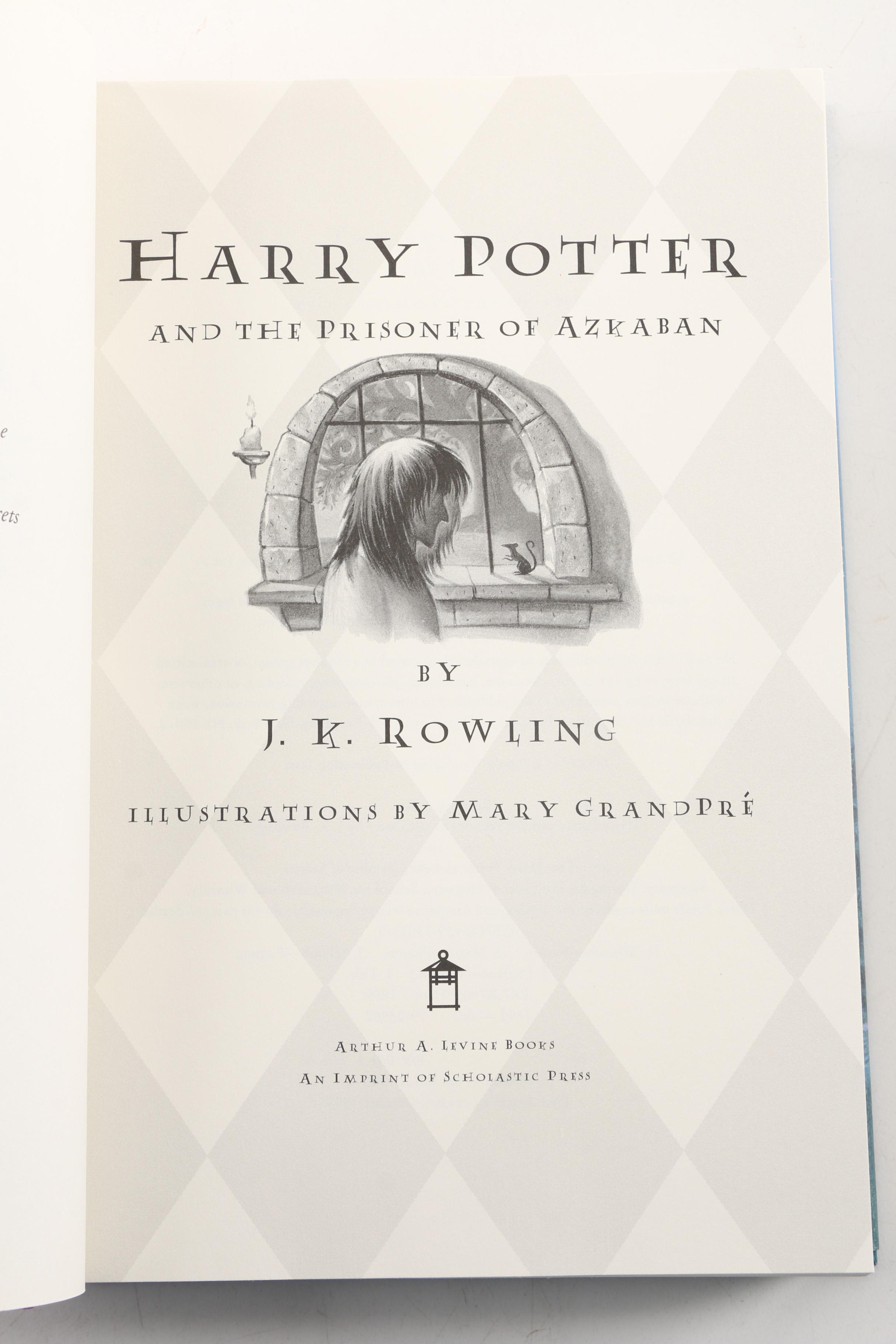 Hardcover "Harry Potter" Books by J.K. Rowling Including First American Editions