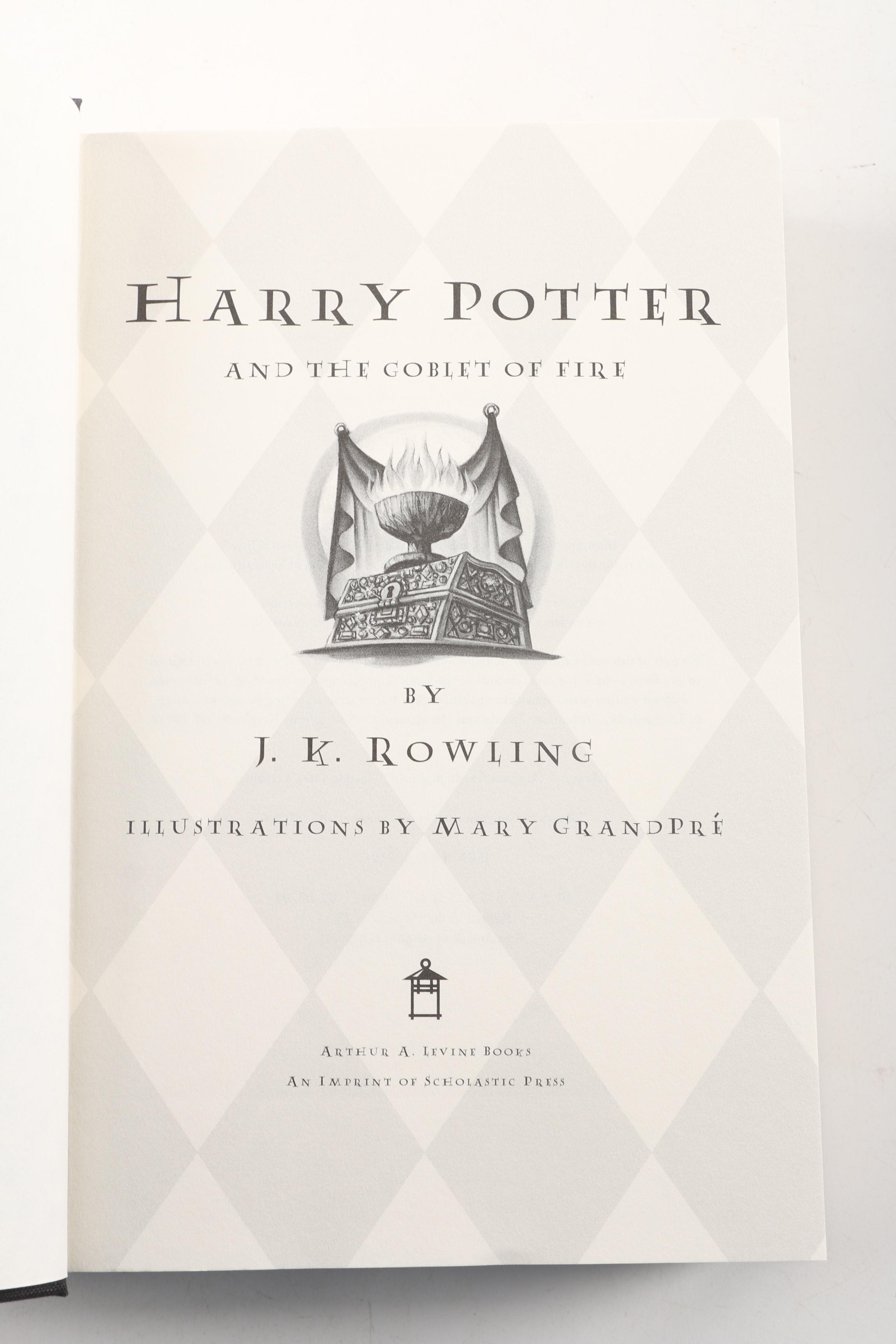 Hardcover "Harry Potter" Books by J.K. Rowling Including First American Editions