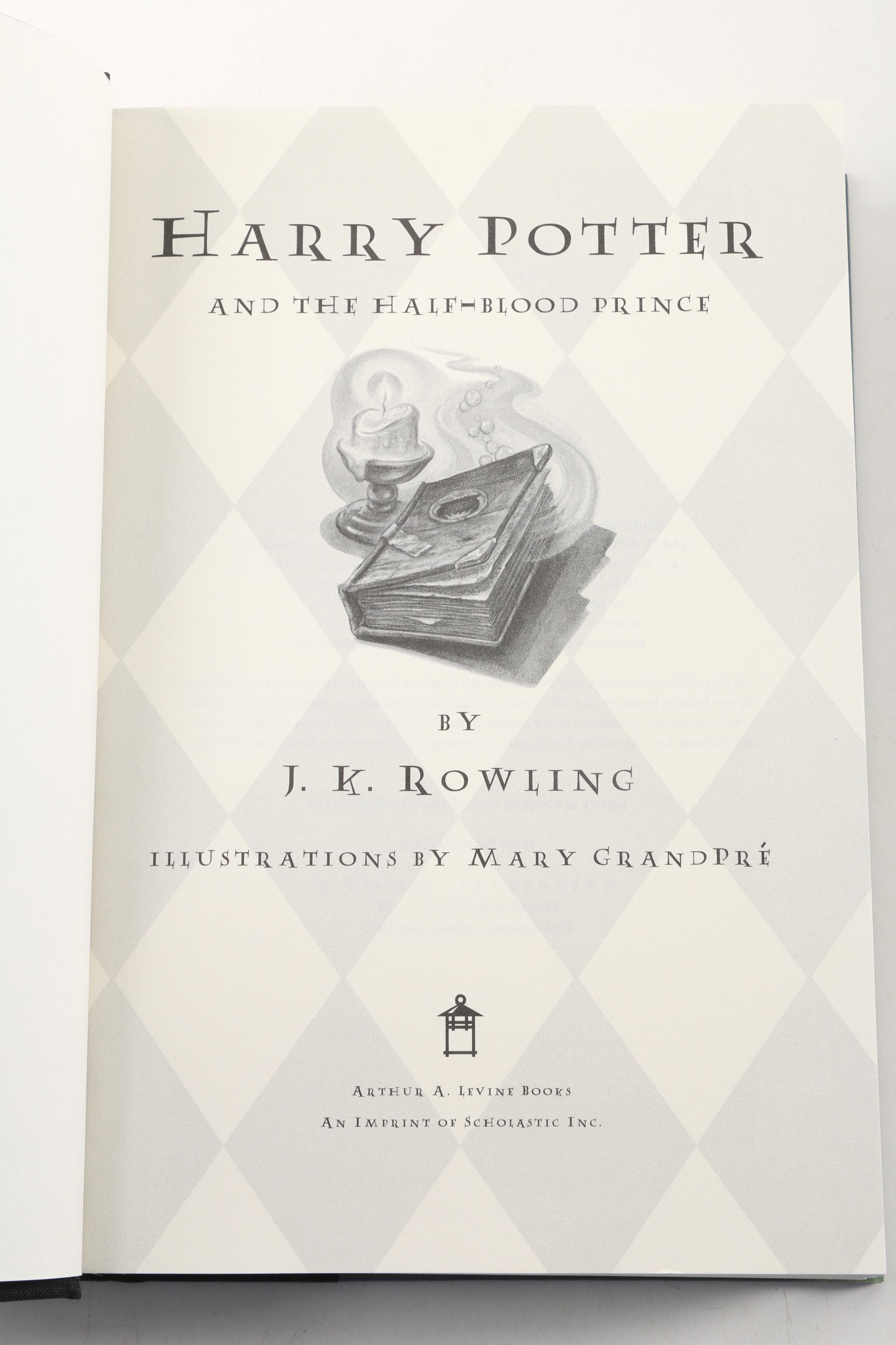 Hardcover "Harry Potter" Books by J.K. Rowling Including First American Editions