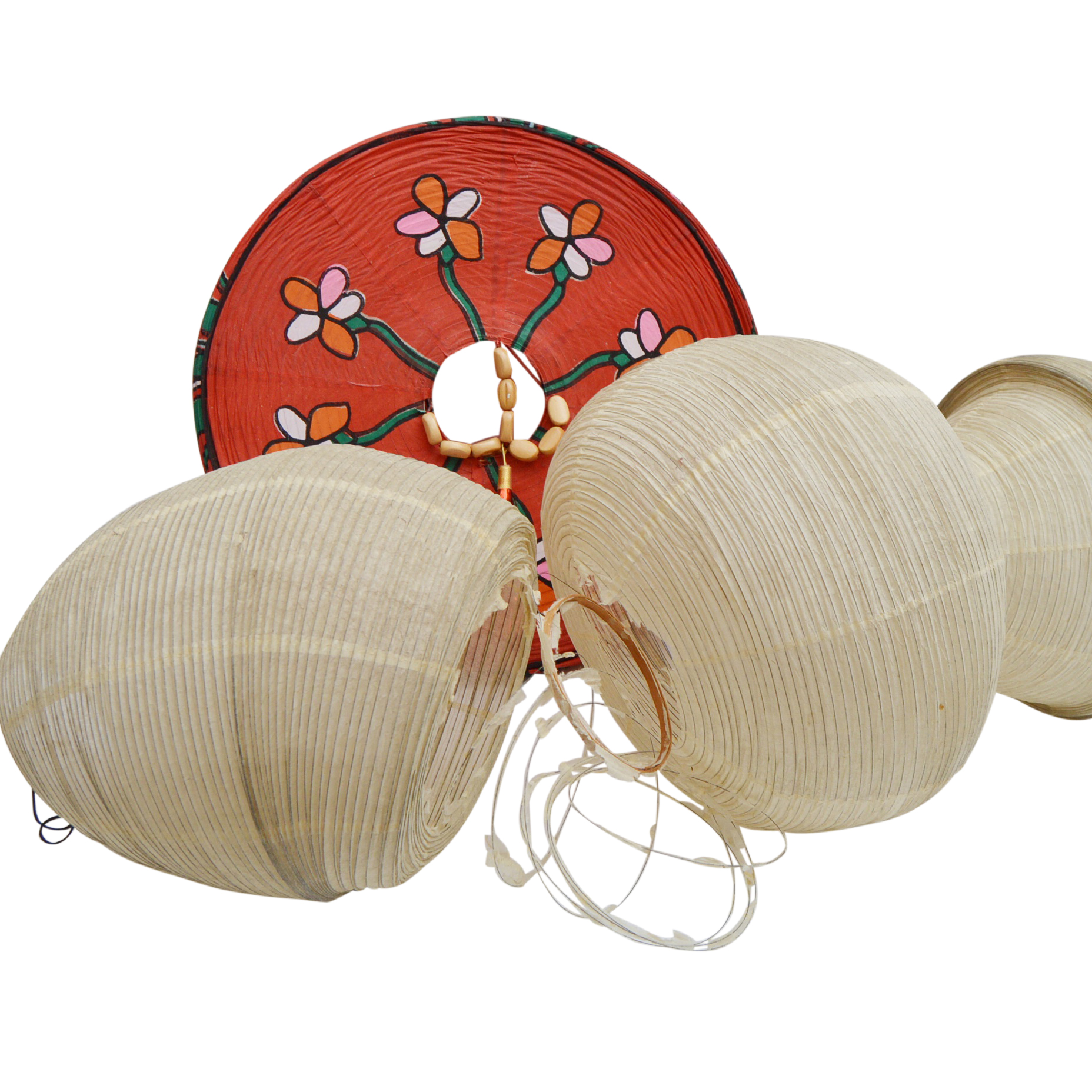 Vintage Chinese Hanging Paper Lanterns