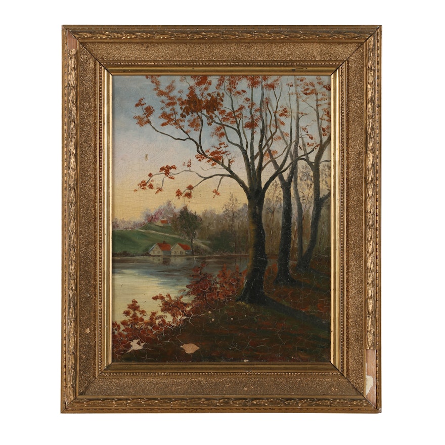 A. A. Landscape Oil Painting