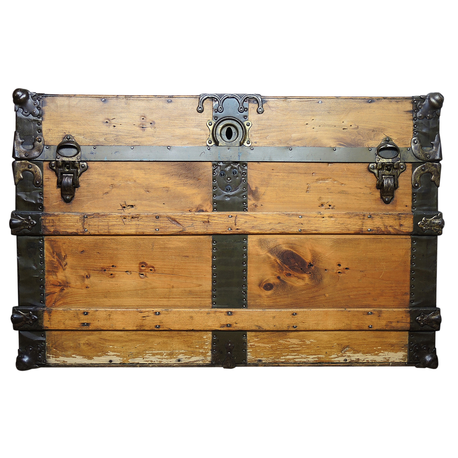 Vintage Wooden Steamer Trunk
