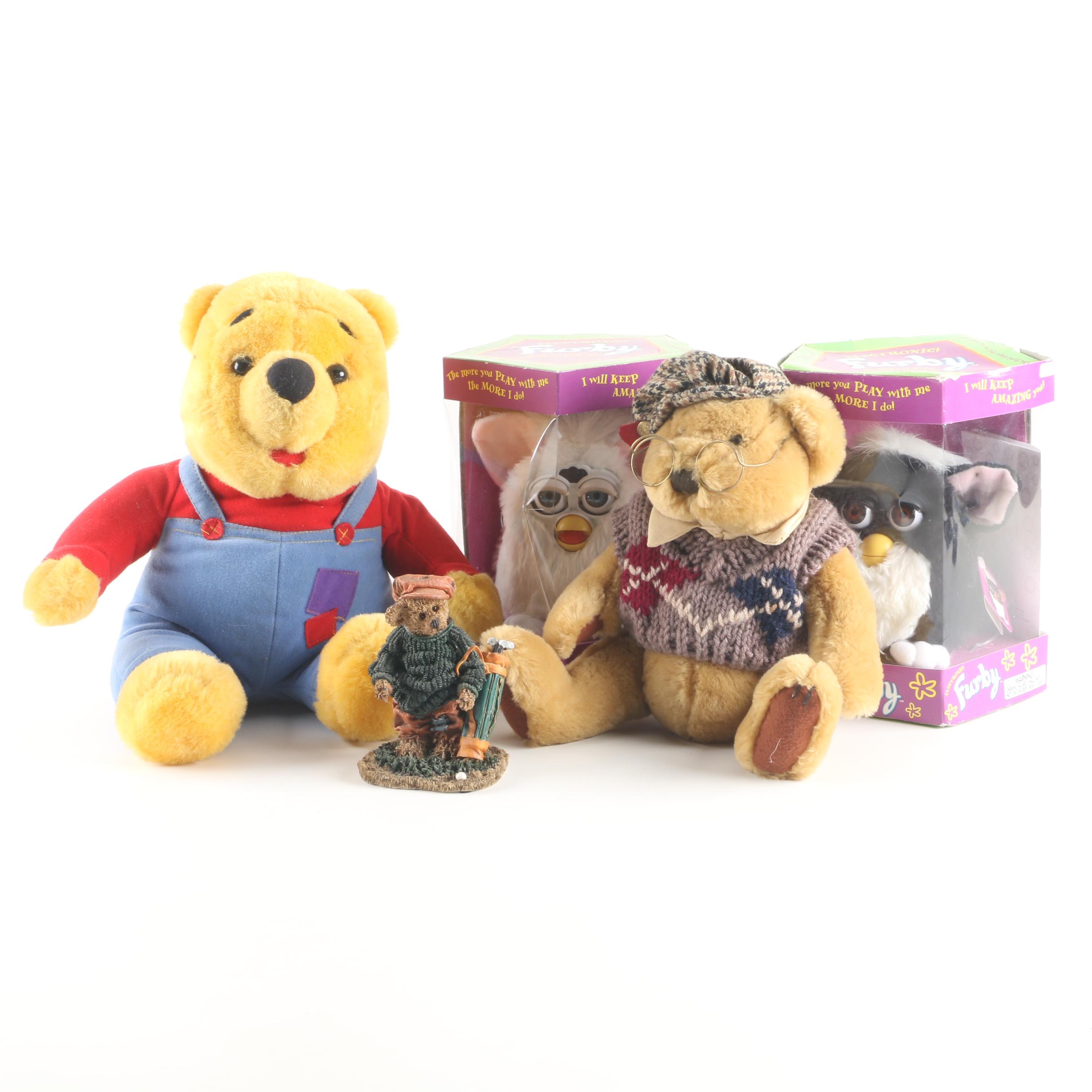 Vintage Pickford Bears "Sherwood" Teddy with Tiger "Furby" Toys