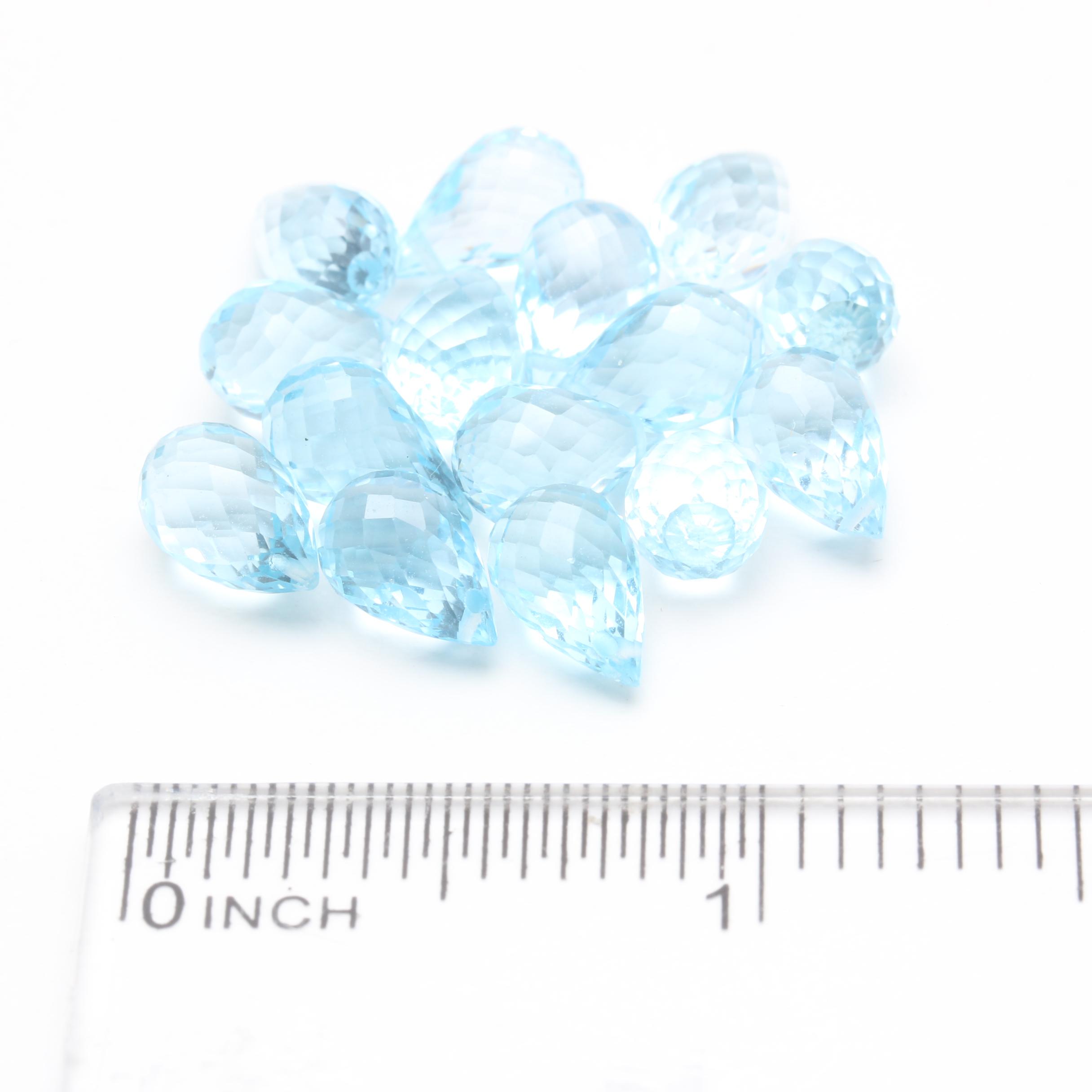 Loose 43.50 CTW Blue Topaz Gemstones