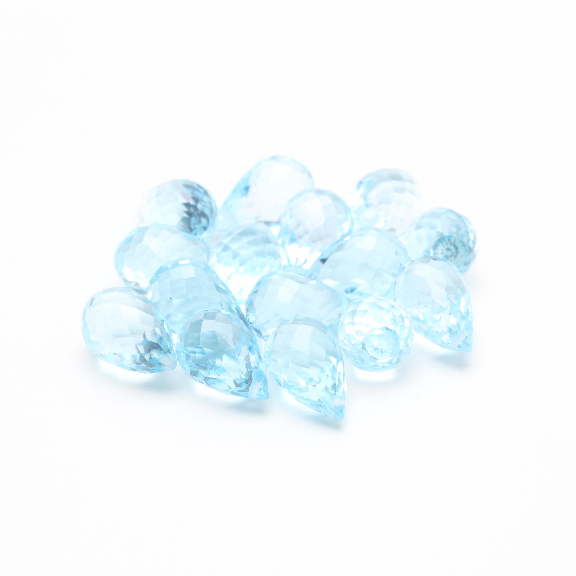 Loose 43.50 CTW Blue Topaz Gemstones