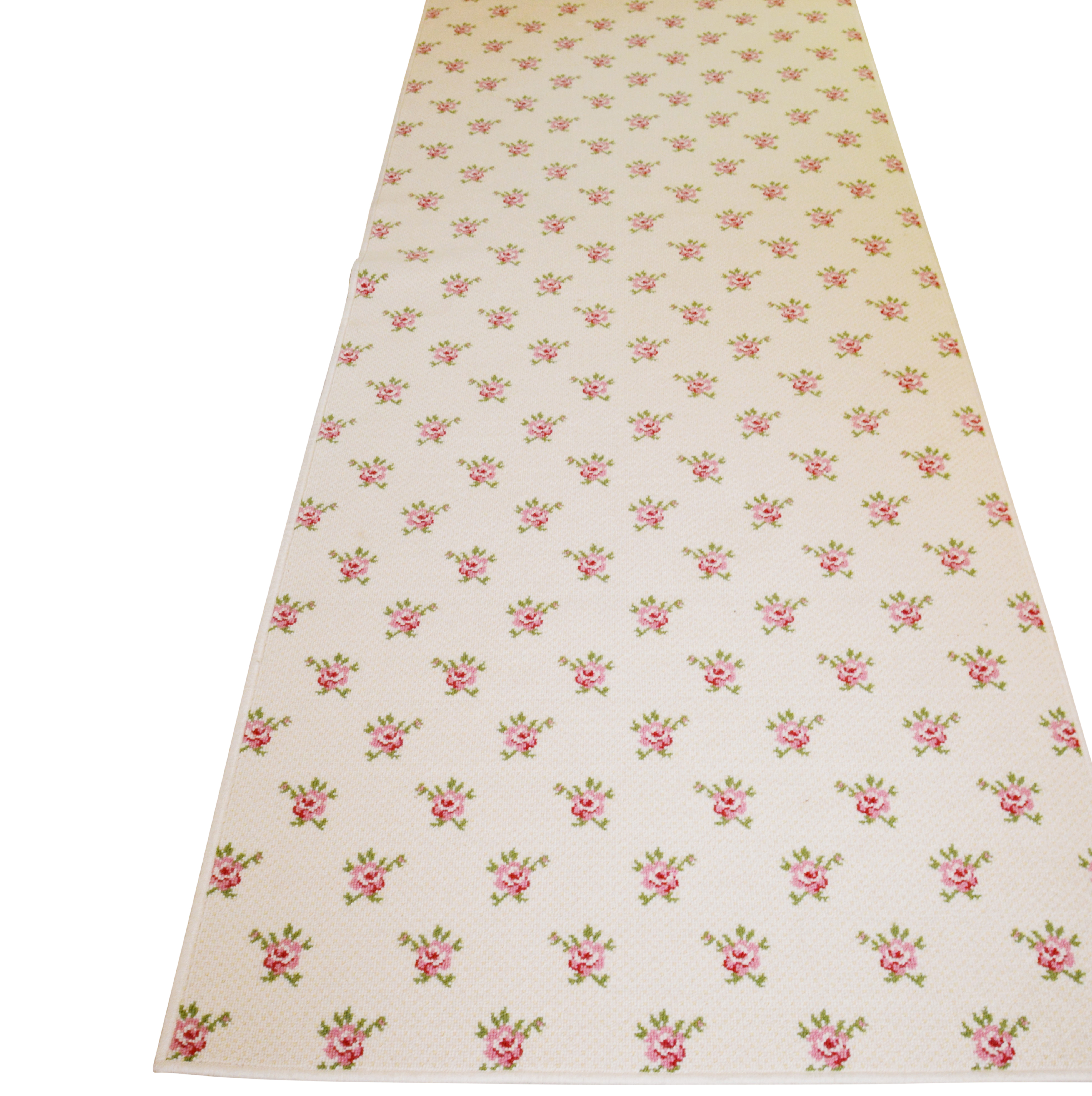 Machine Made Floral Carpet Runner