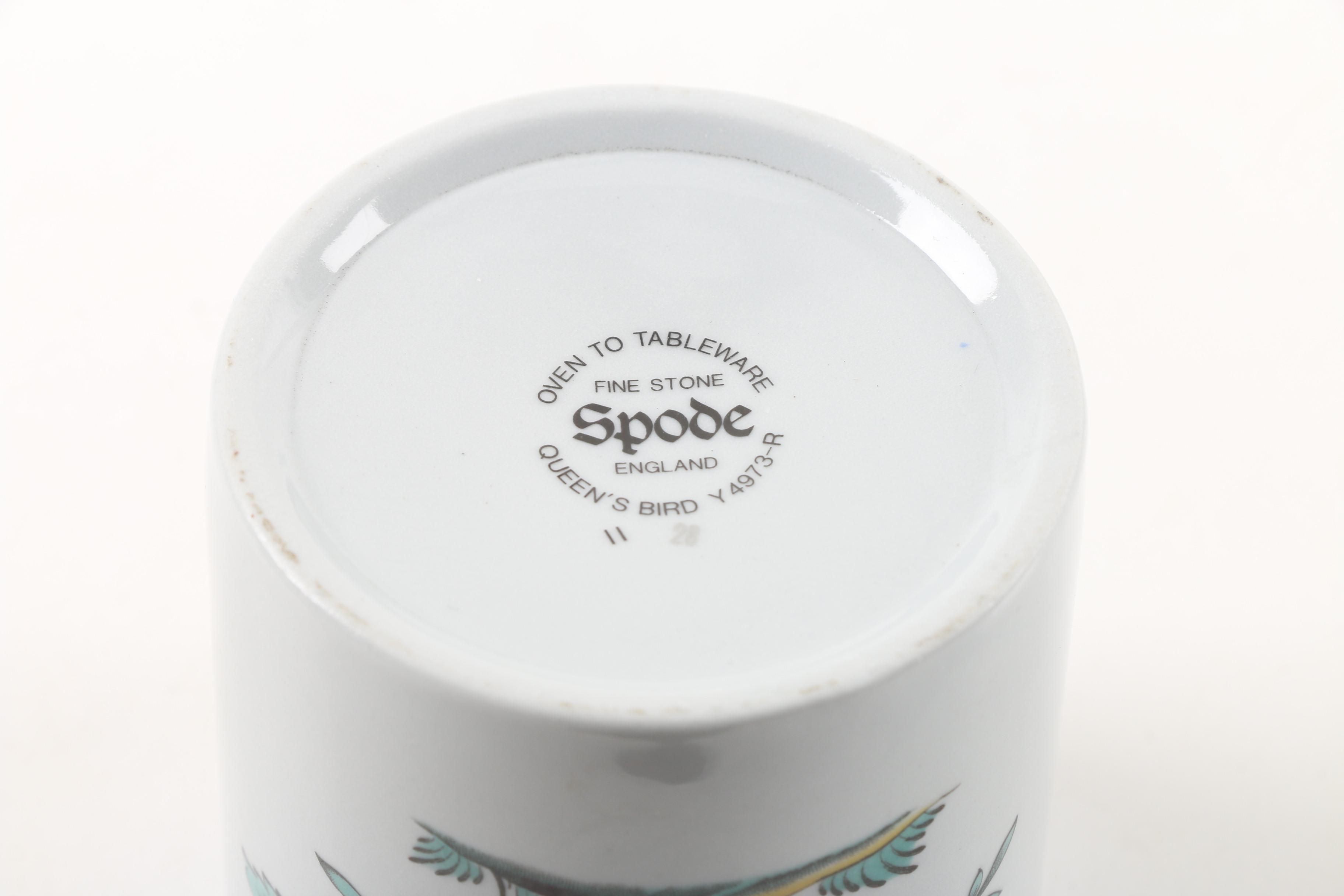 Vintage Spode "Queens Bird" and "Summer Palace" Serveware