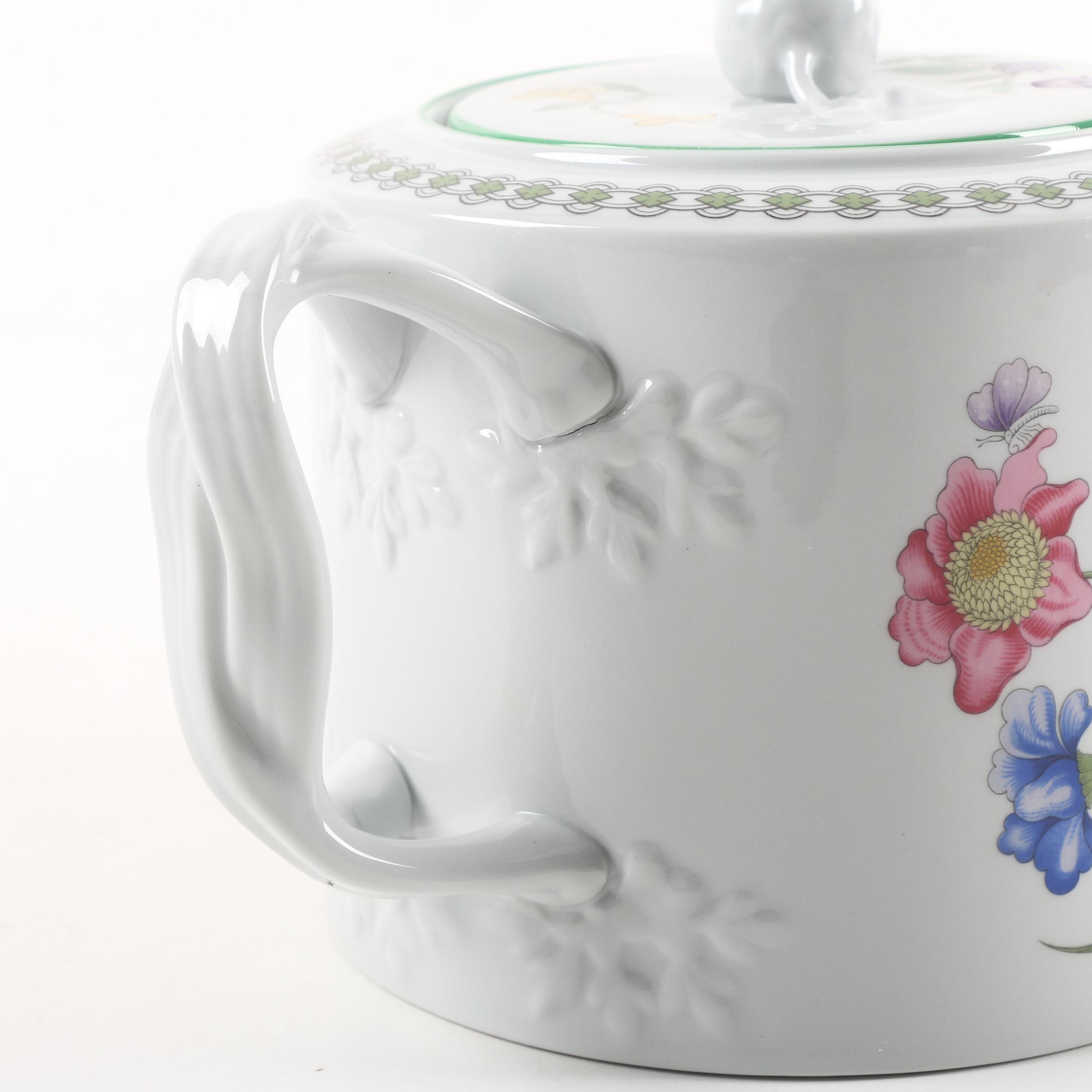 Vintage Spode "Queens Bird" and "Summer Palace" Serveware