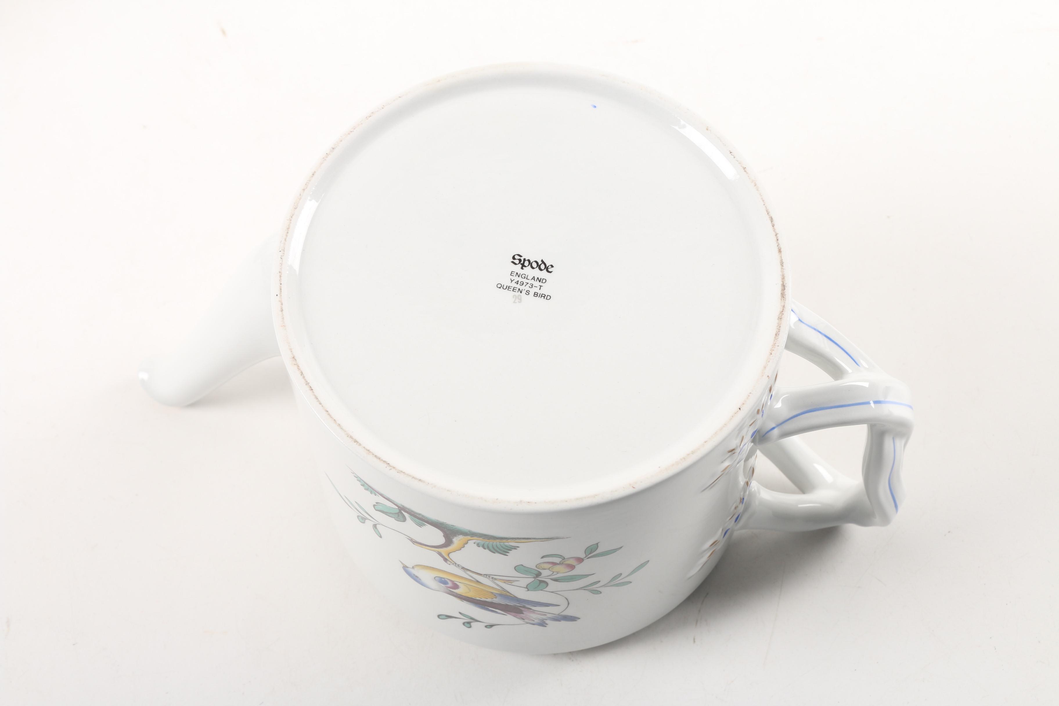 Vintage Spode "Queens Bird" and "Summer Palace" Serveware