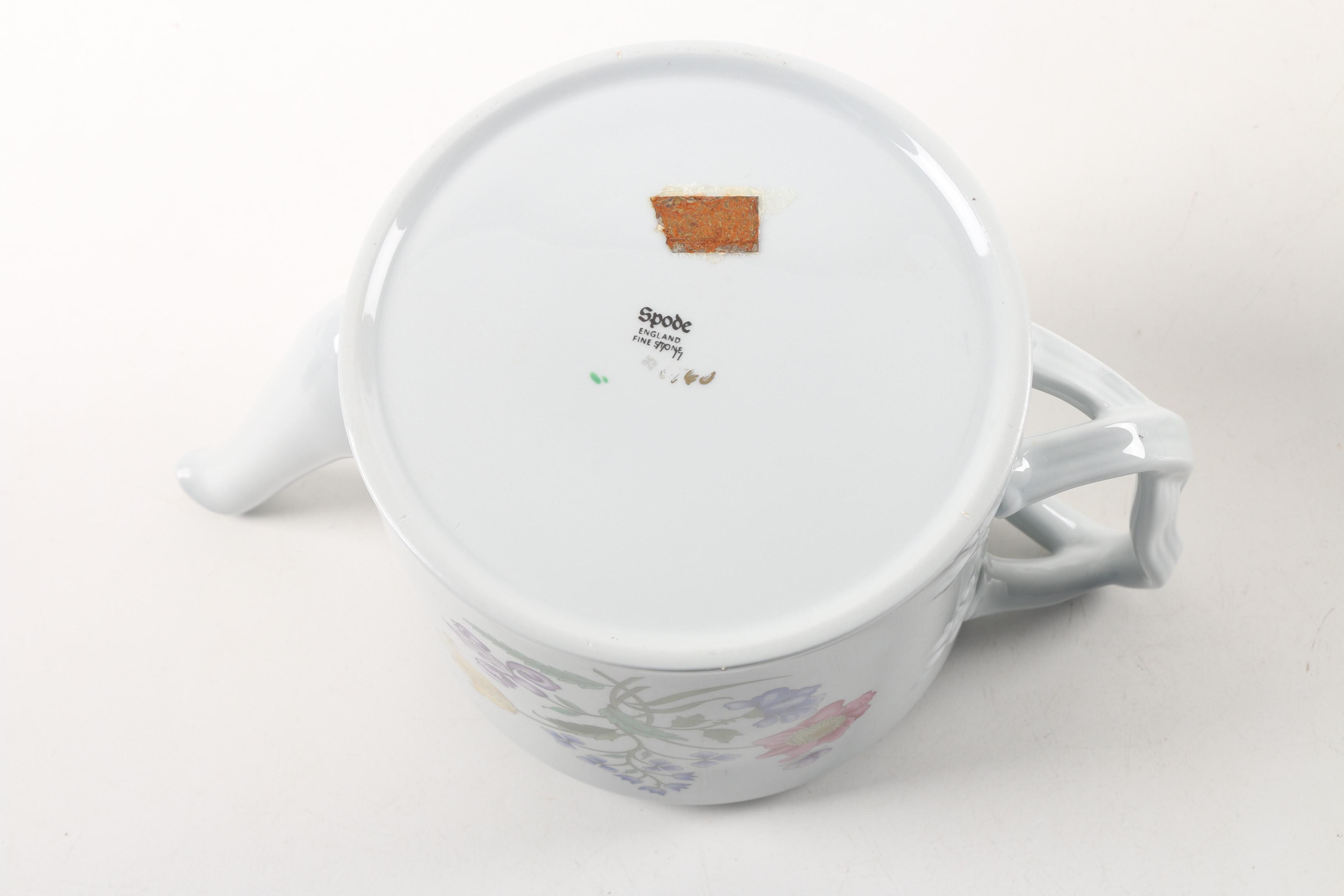 Vintage Spode "Queens Bird" and "Summer Palace" Serveware