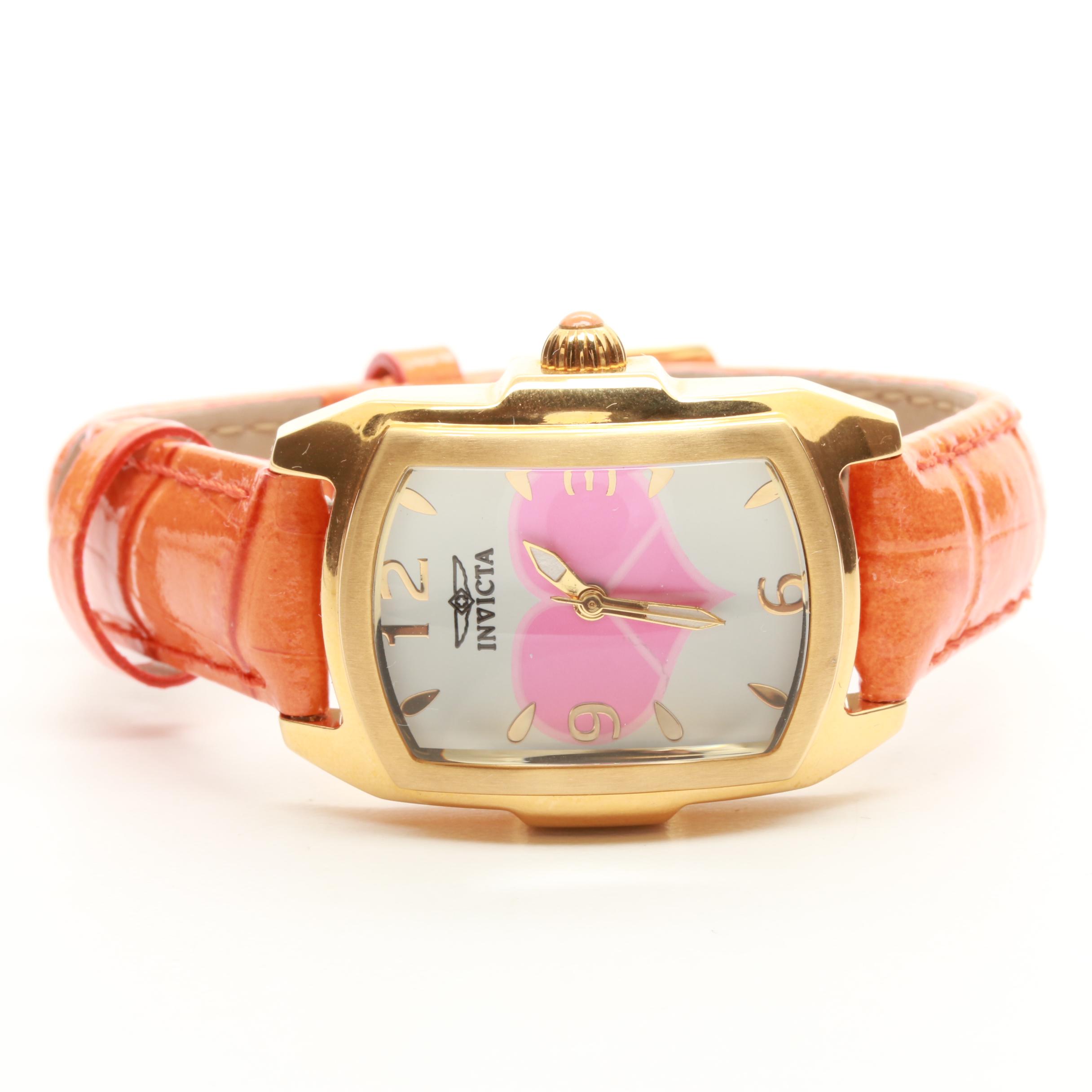 Invicta Peace & Love Gold Tone Stainless Steel Watch with Strap Assortment