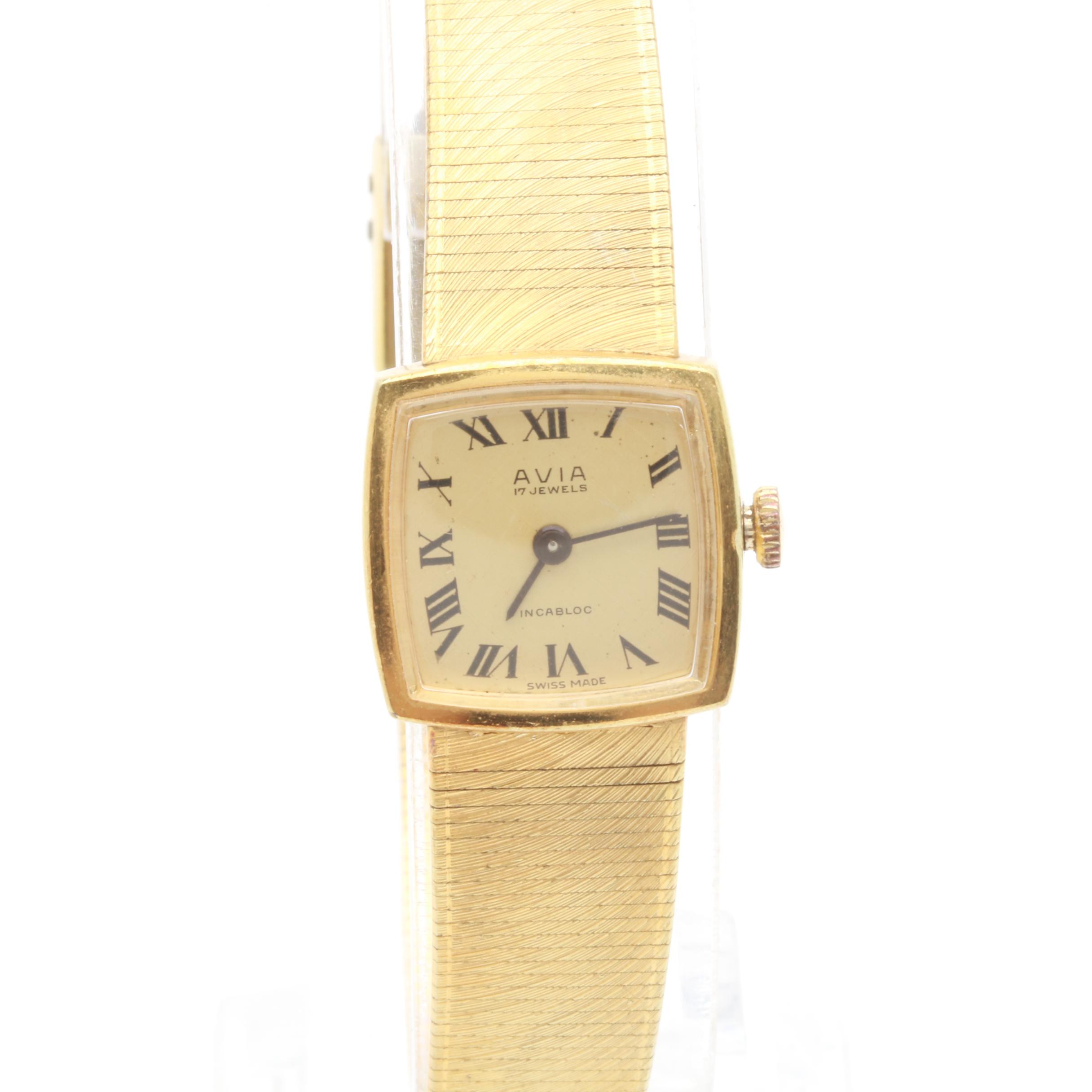 Avia Gold-Tone Stainless Steel Watch