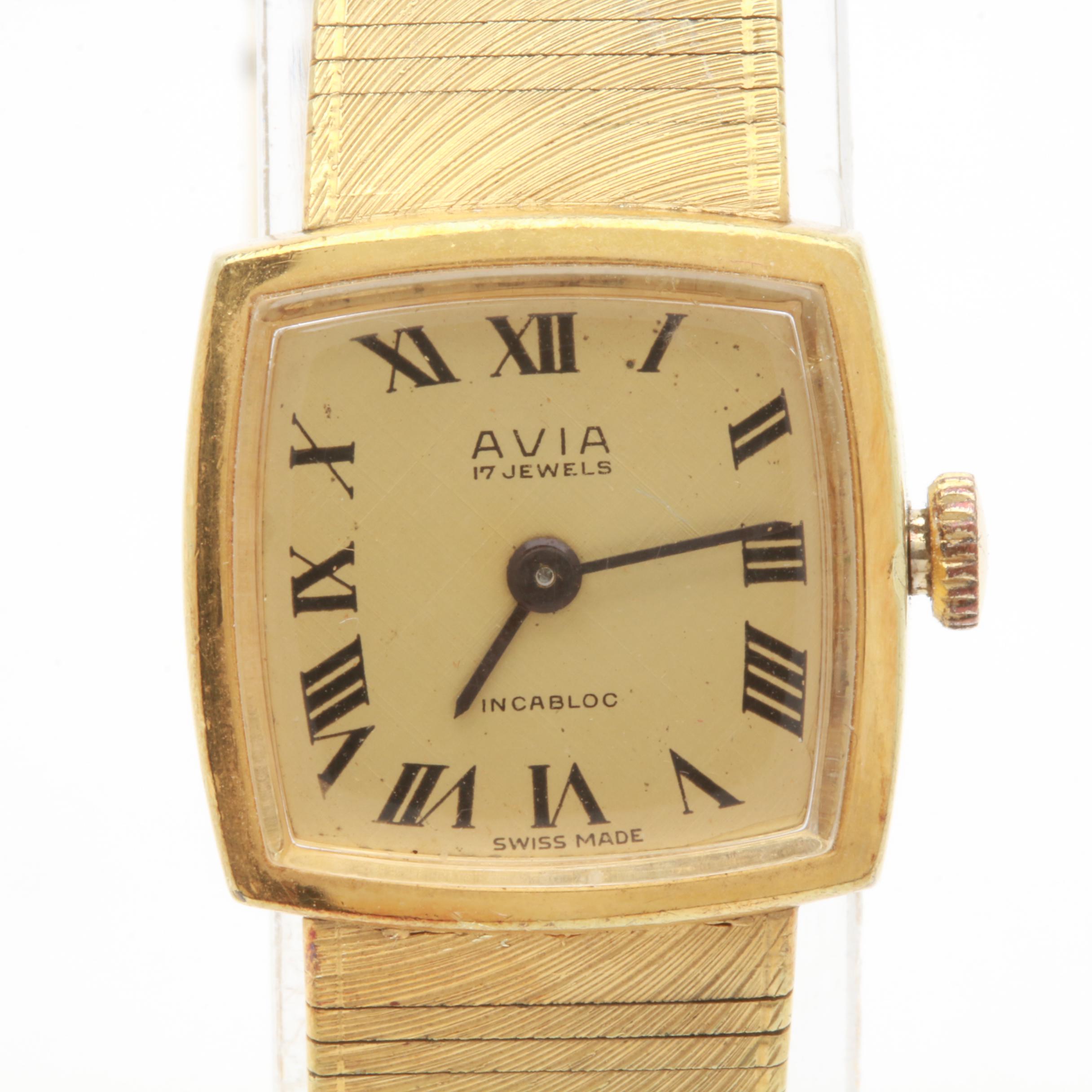 Avia Gold-Tone Stainless Steel Watch