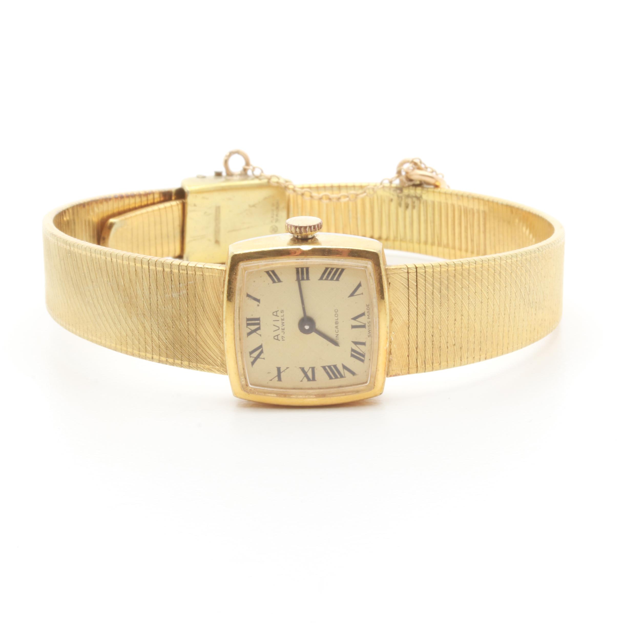 Avia Gold-Tone Stainless Steel Watch