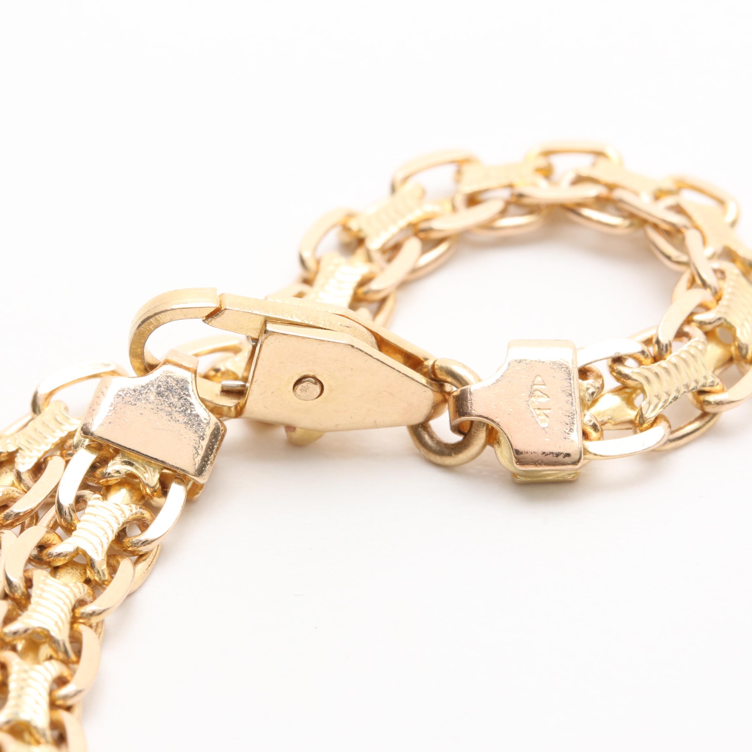 14K Yellow Gold Pink Tourmaline and Diamond Pendant Necklace